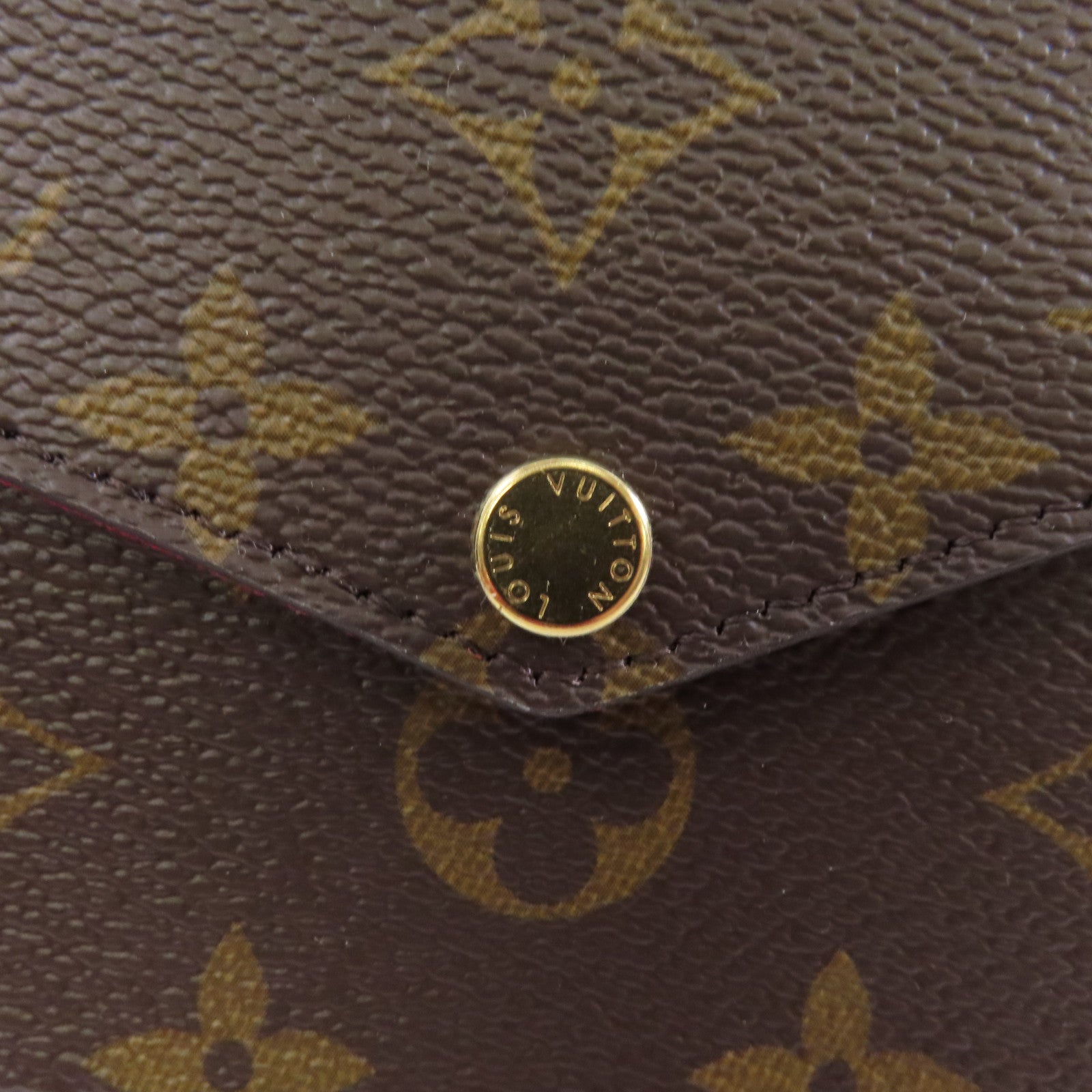 LOUIS VUITTON Monogram Pochette Felicie金扣鏈帶肩背袋啡色