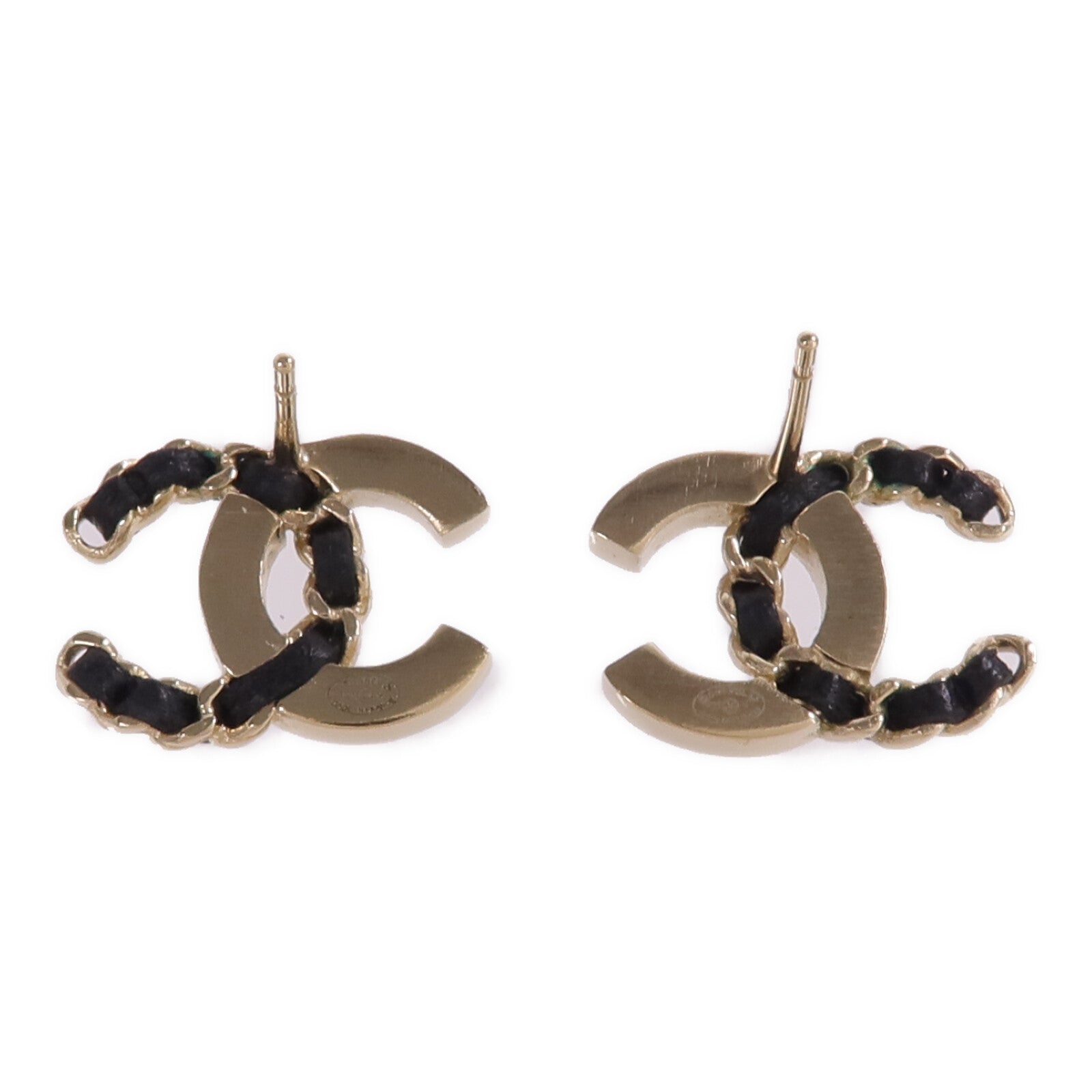 CHANEL 金屬/皮革Earrings耳環