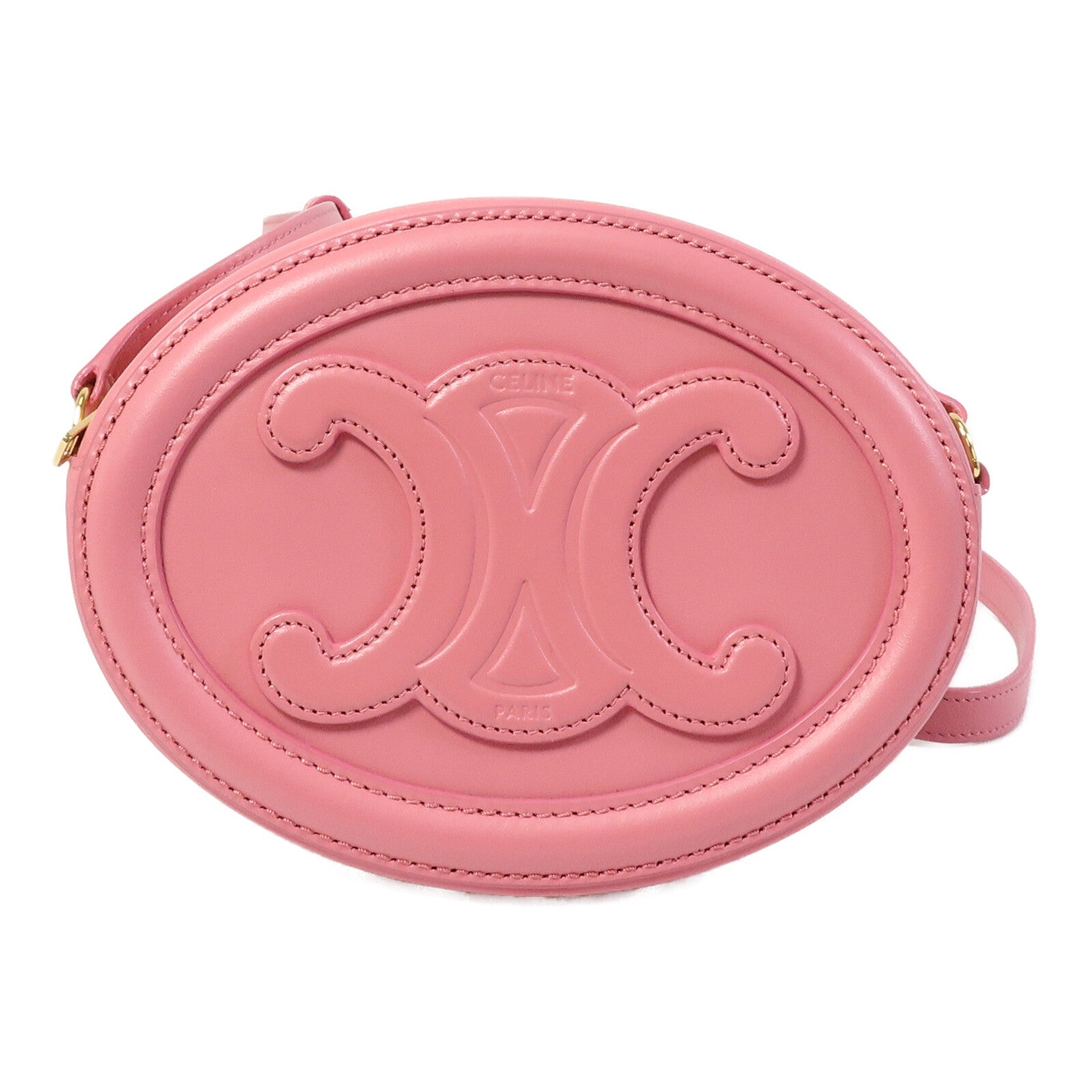 CELINE 牛皮皮革Cuir Triomphe Oval肩背袋