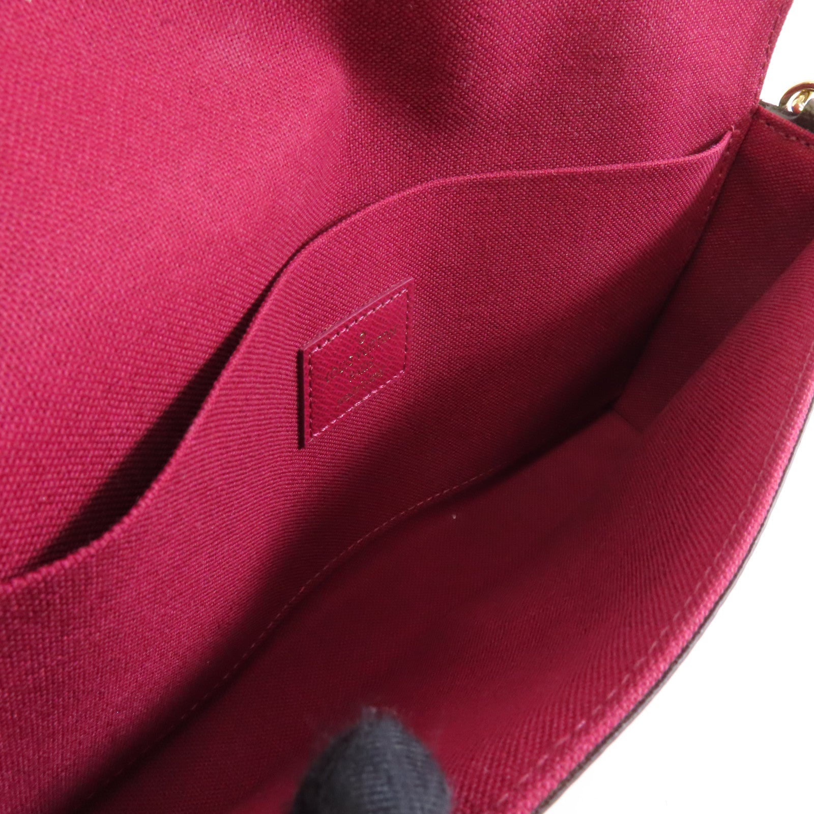 LOUIS VUITTON Monogram Pochette Felicie金扣鏈帶肩背袋啡色