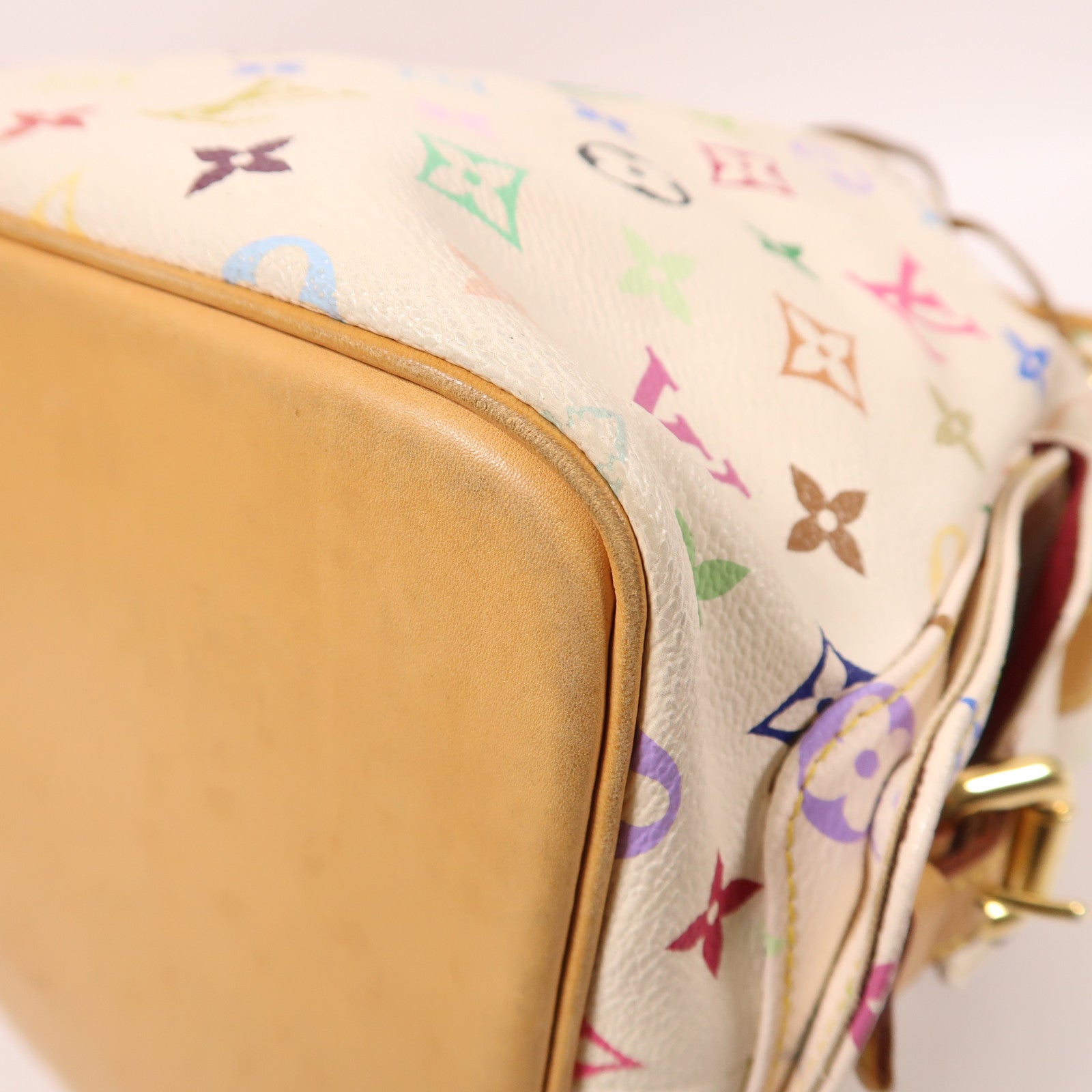 LOUIS VUITTON Monogram Multicolore Petit Noe金扣肩背袋