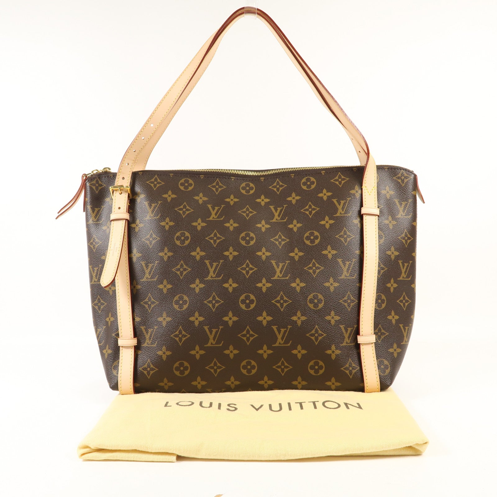 LOUIS VUITTON Monogram Tuileries金扣肩背袋棕色
