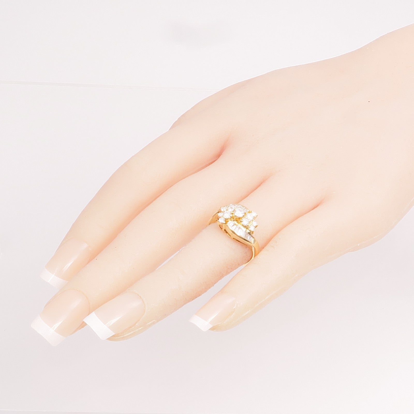 JEWELRY 【激減優惠】18K黃金Diamond Ring鑽石戒指US#5.25