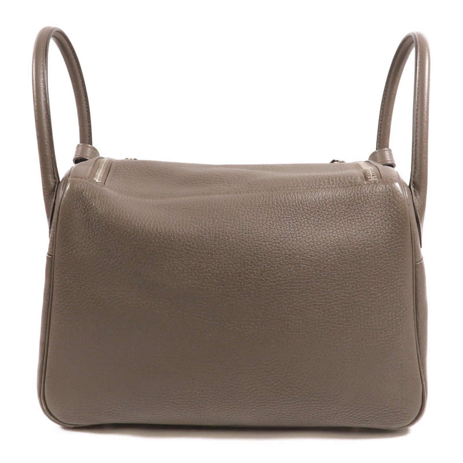 HERMES Clemence皮革Lindy 30手挽肩背兩用袋Etain