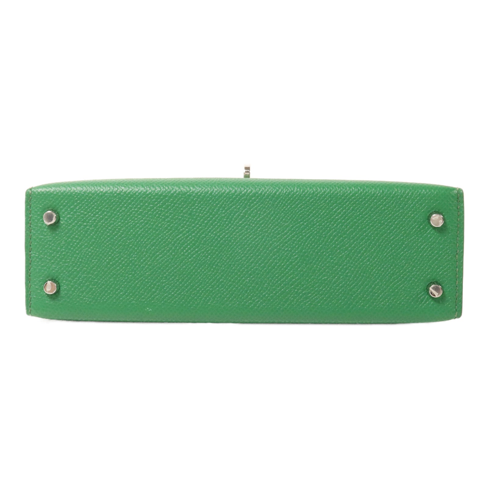 HERMES Epsom皮革Mini Kelly II手挽肩背兩用袋Cactus/PailleCactus/Paille