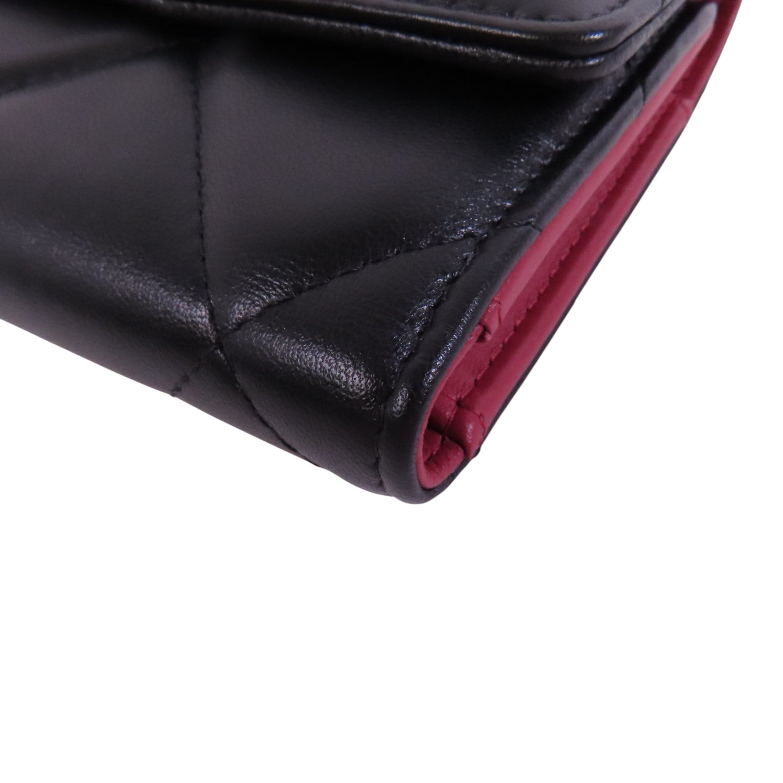 CHANEL 羊皮皮革Chanel 19 Small Wallet金扣短錢包