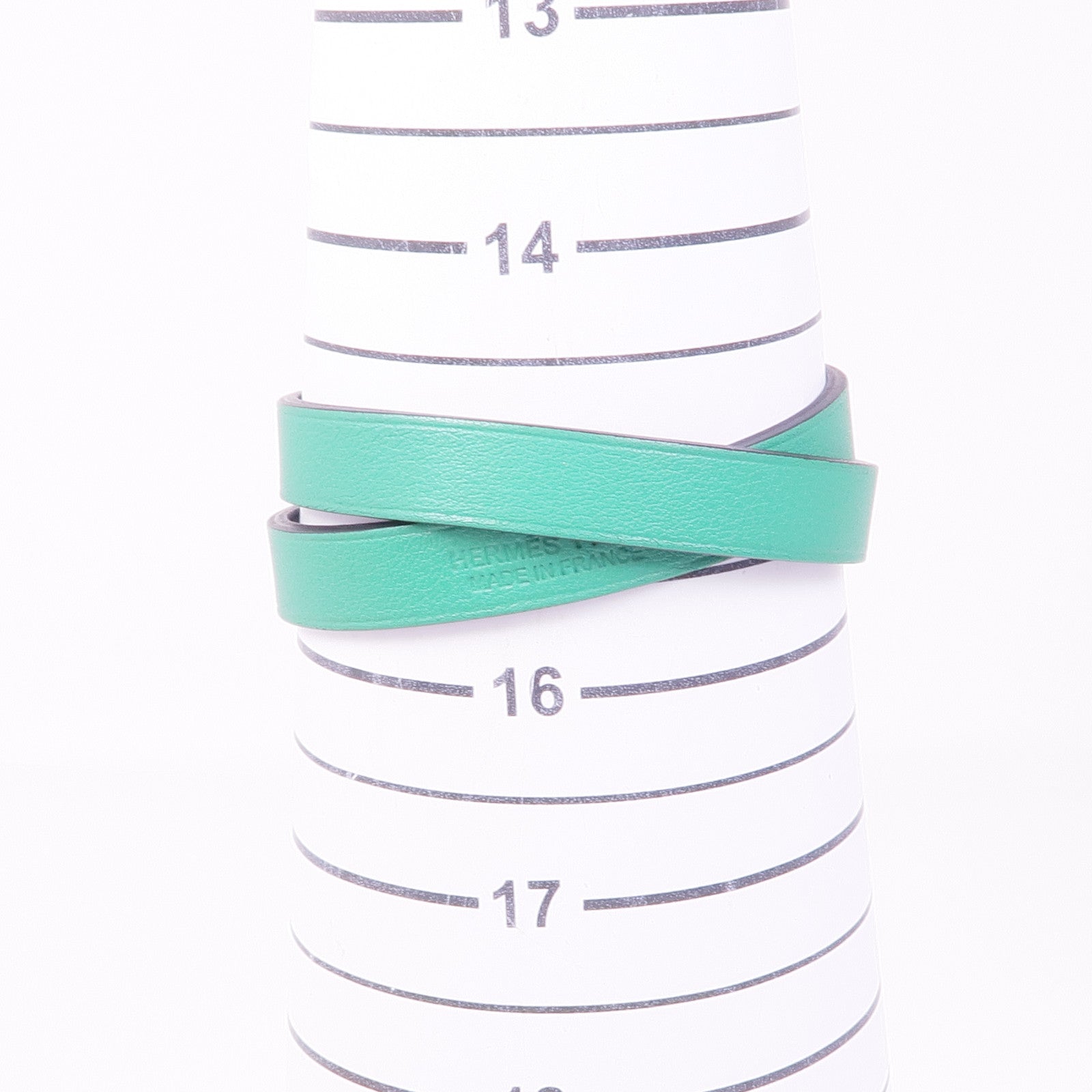 HERMES 【激減優惠】Swift皮革Medor Infini Double Tour Bracelet銀扣手鐲