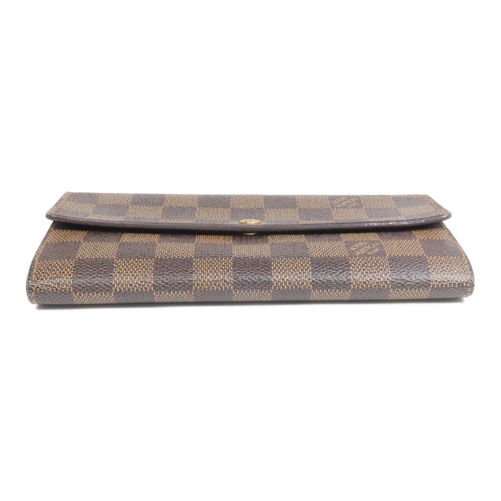 LOUIS VUITTON Damier Sarah Wallet金扣長錢包