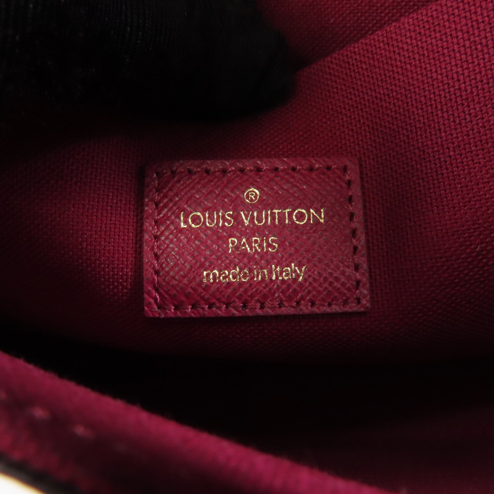 LOUIS VUITTON Monogram Pochette Felicie金扣鏈帶肩背袋啡色
