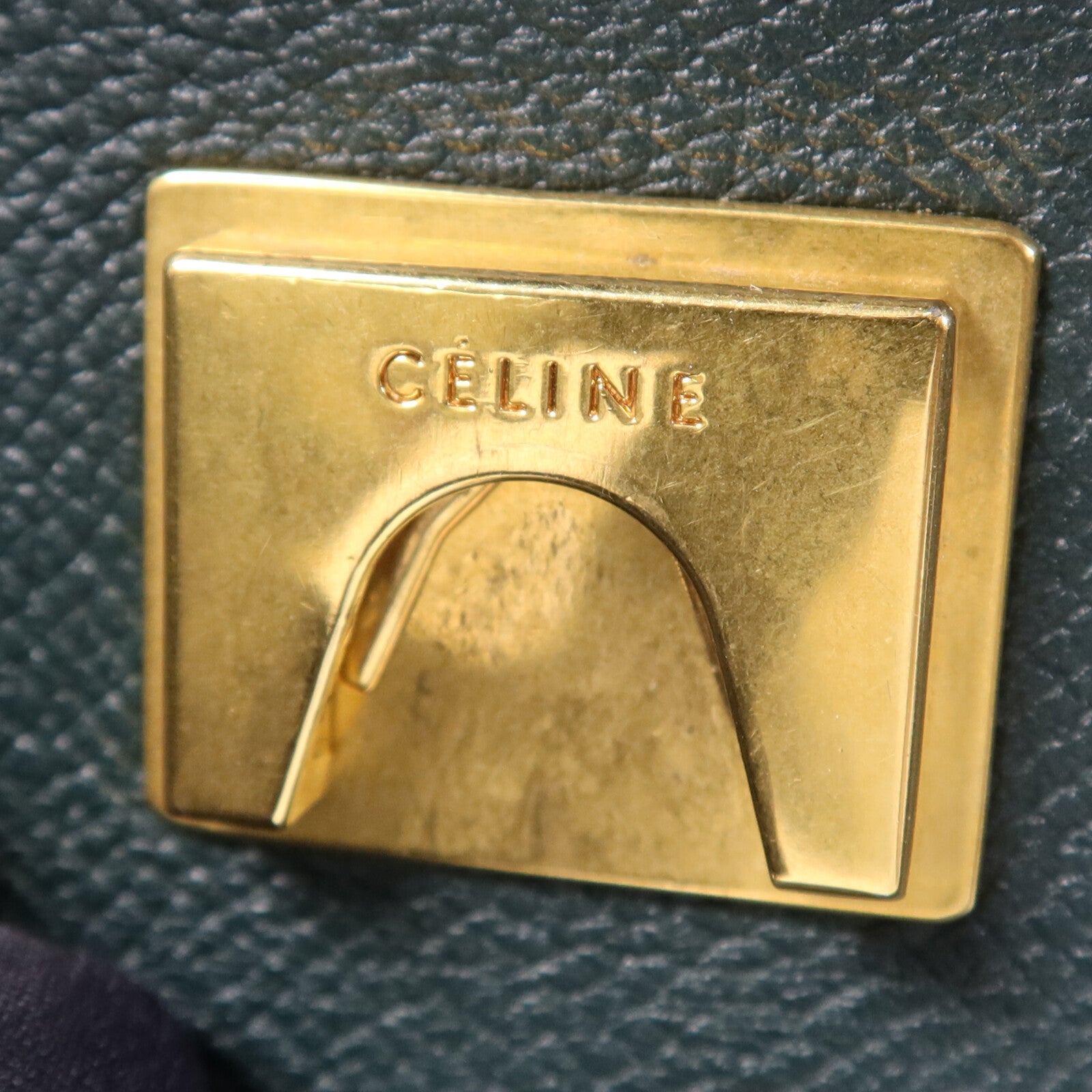 CELINE 牛皮皮革Micro Belt Bag金扣手挽肩背兩用袋