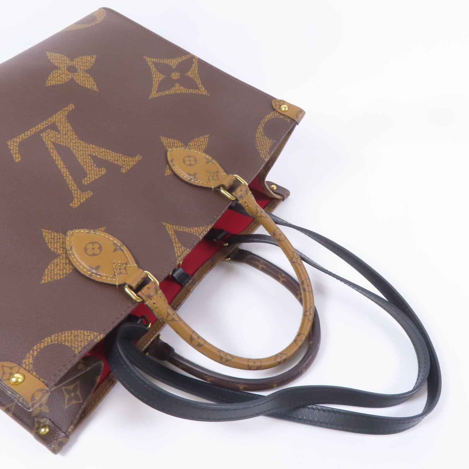 Louis Vuitton LV GHW On The Go MM 2way Shoulder Bag Monogram Giant Brown