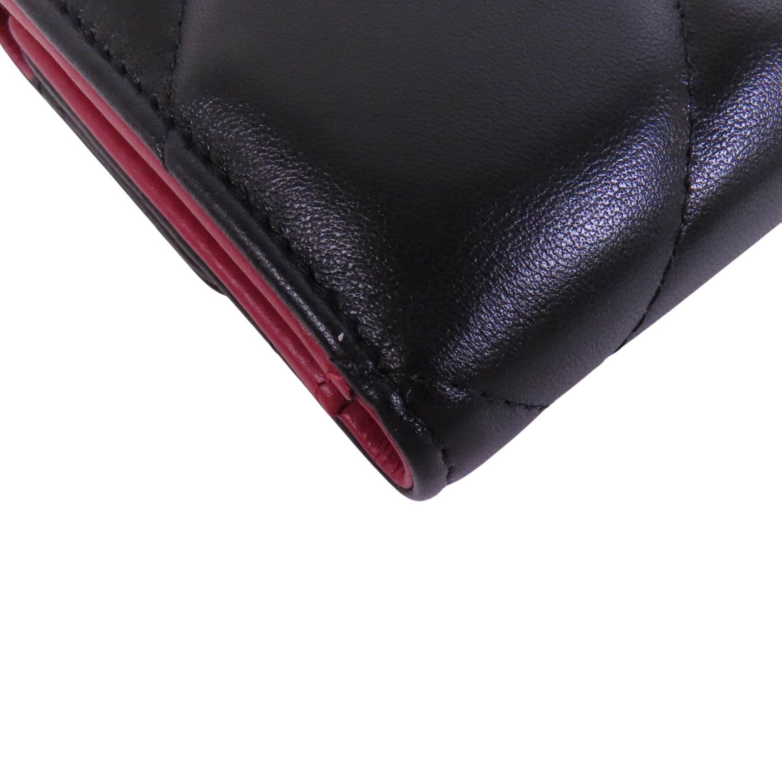 CHANEL 羊皮皮革Chanel 19 Small Wallet金扣短錢包