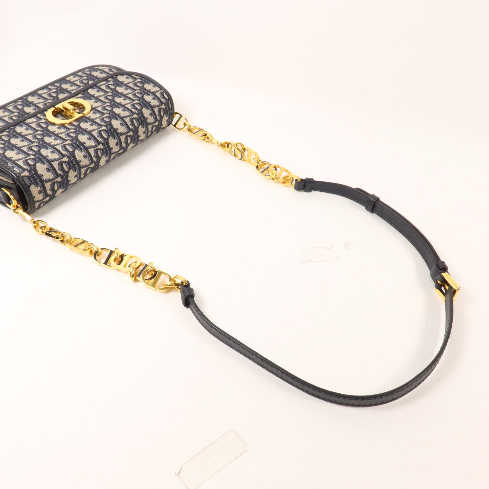 Dior 帆布30 Montaigne Avenue鏈帶肩背袋