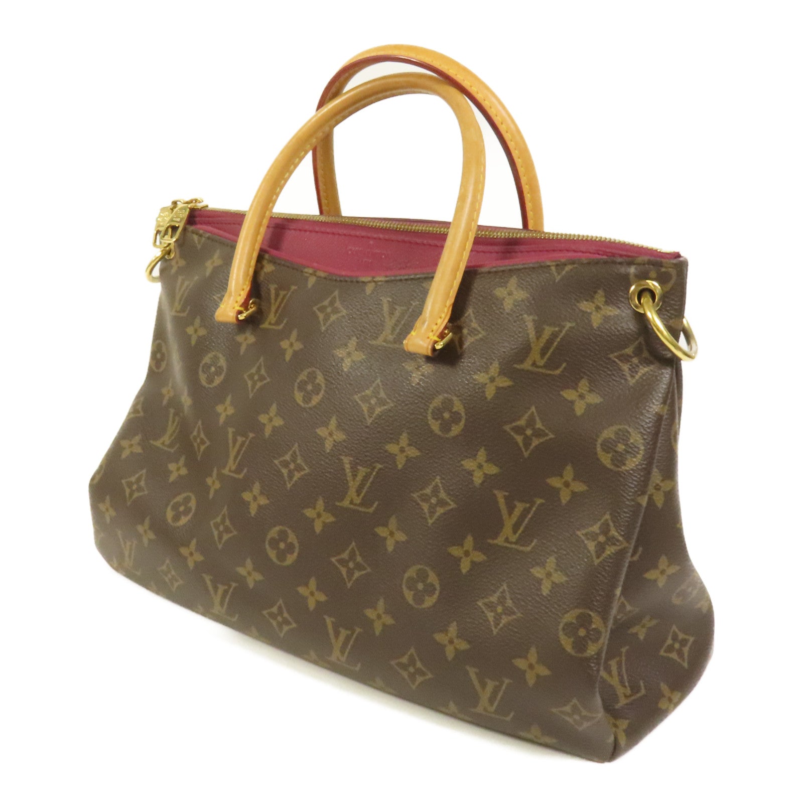 LOUIS VUITTON Monogram Pallas MM金扣手挽肩背兩用袋