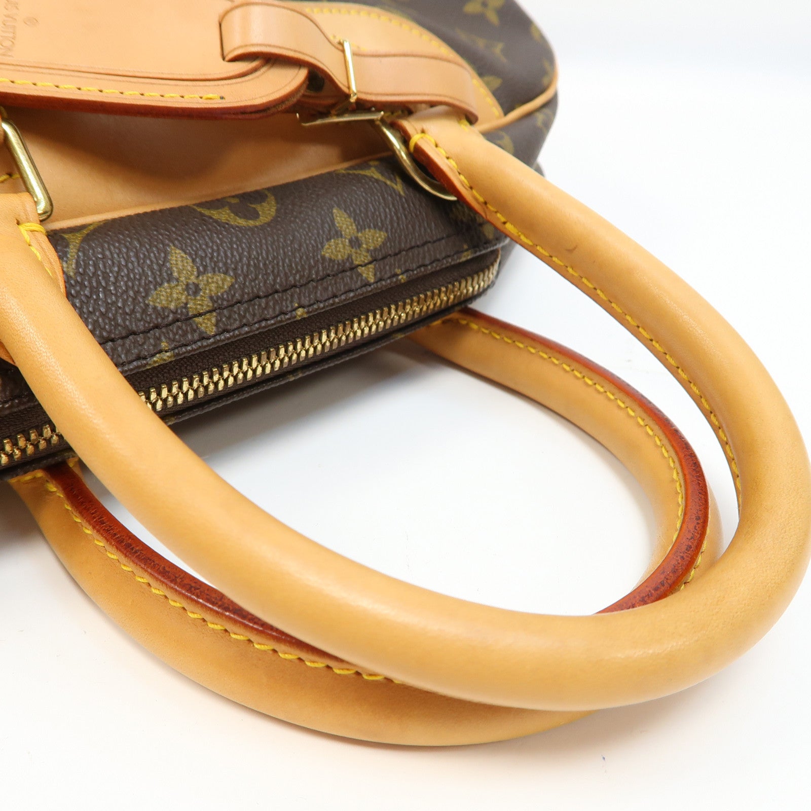 LOUIS VUITTON Monogram Deauville金扣手挽袋啡色