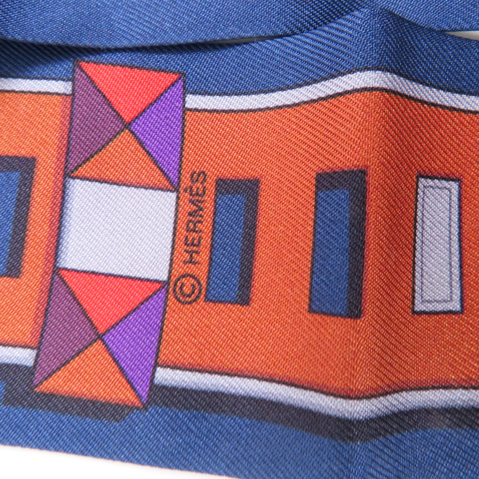 HERMES 絲質Twilly絲巾