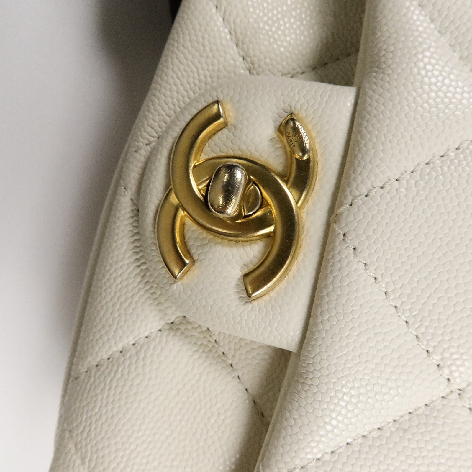 CHANEL 牛皮皮革Mini Coins Flap鏈帶肩背袋