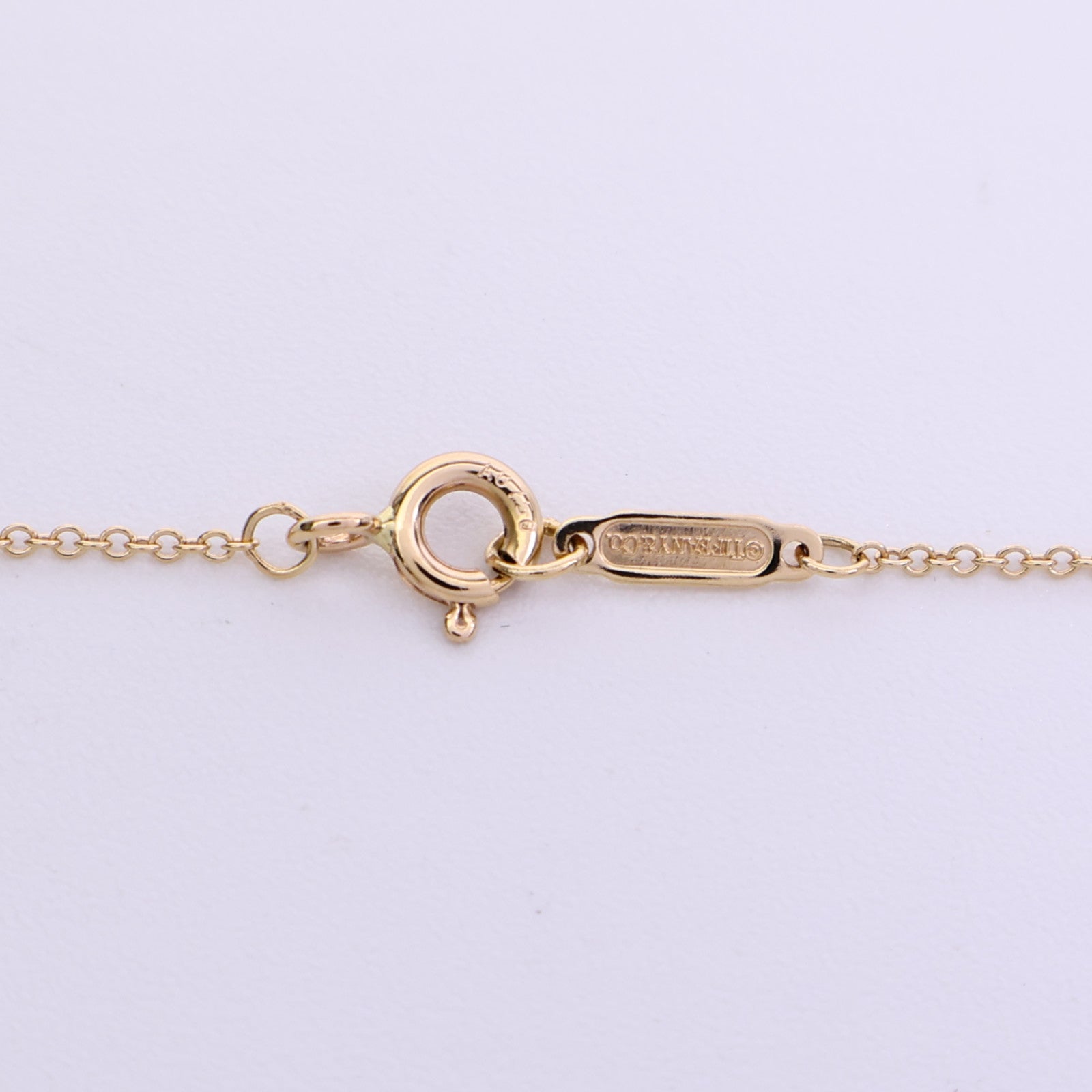 TIFFANY＆CO 18K玫瑰金Heart Key Necklace項鍊