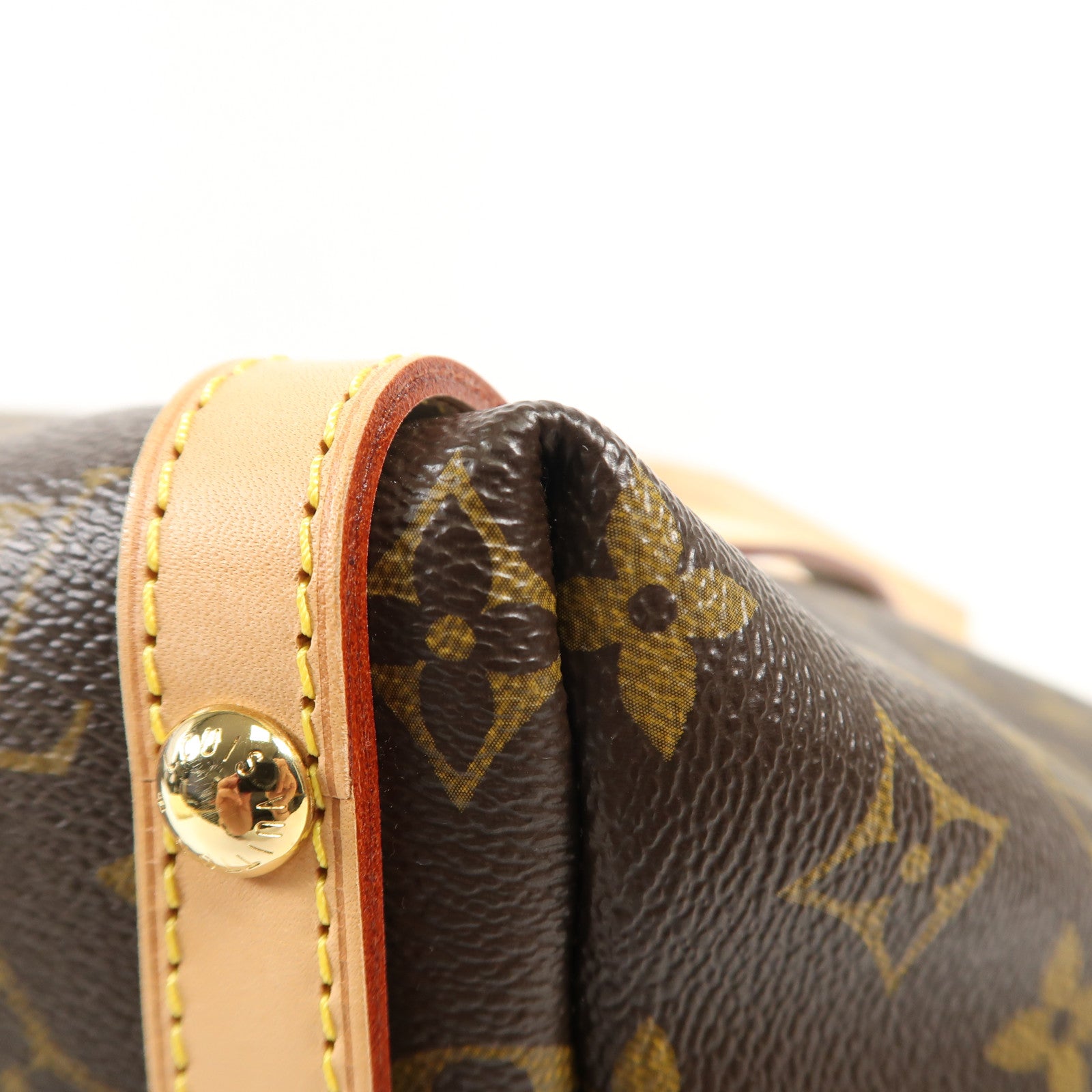 LOUIS VUITTON Monogram Tuileries金扣肩背袋棕色