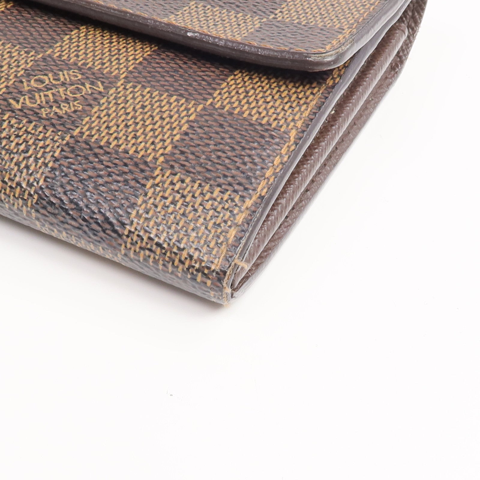 LOUIS VUITTON Damier Sarah Wallet金扣長錢包