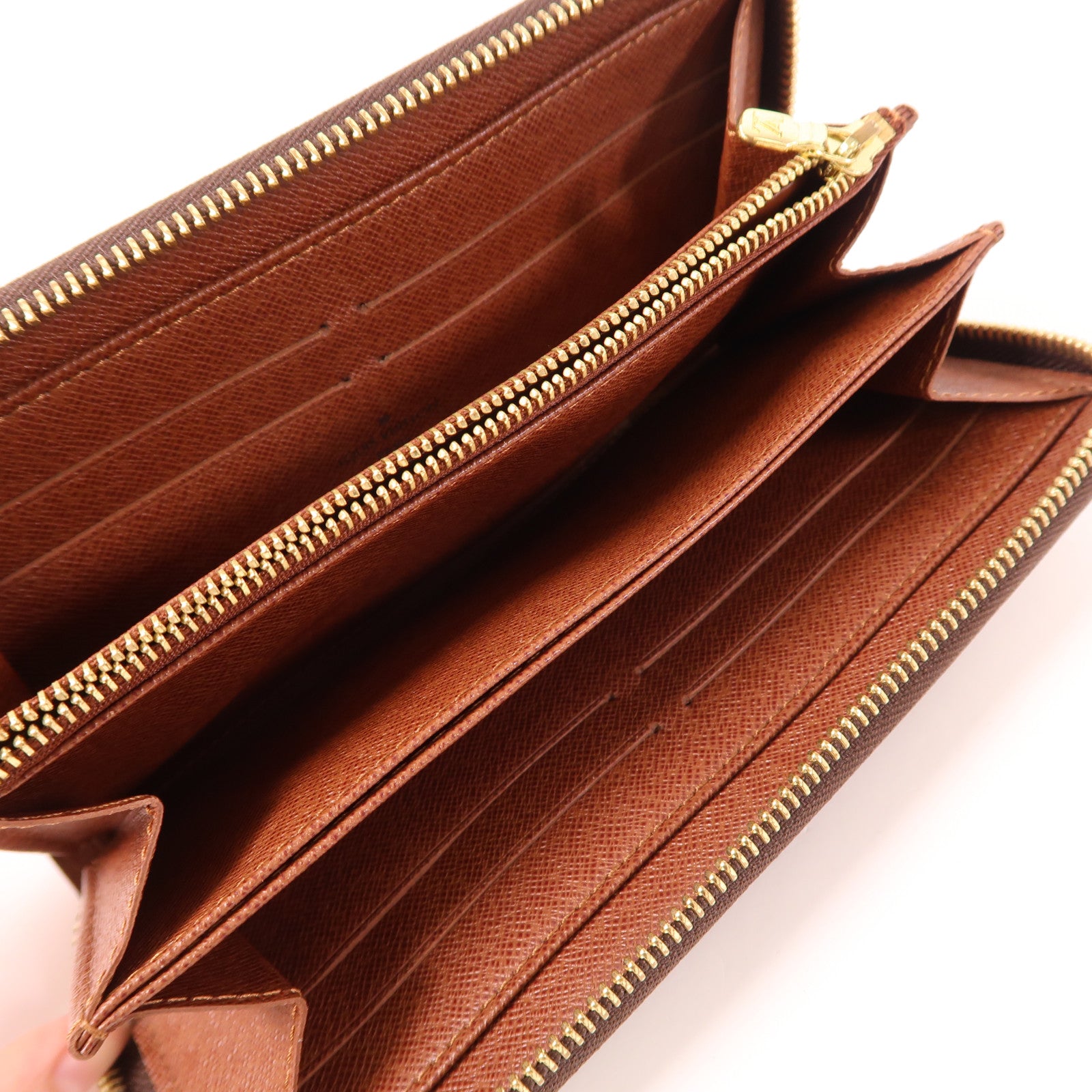 LOUIS VUITTON Monogram Zipper Long Wallet金扣長錢包