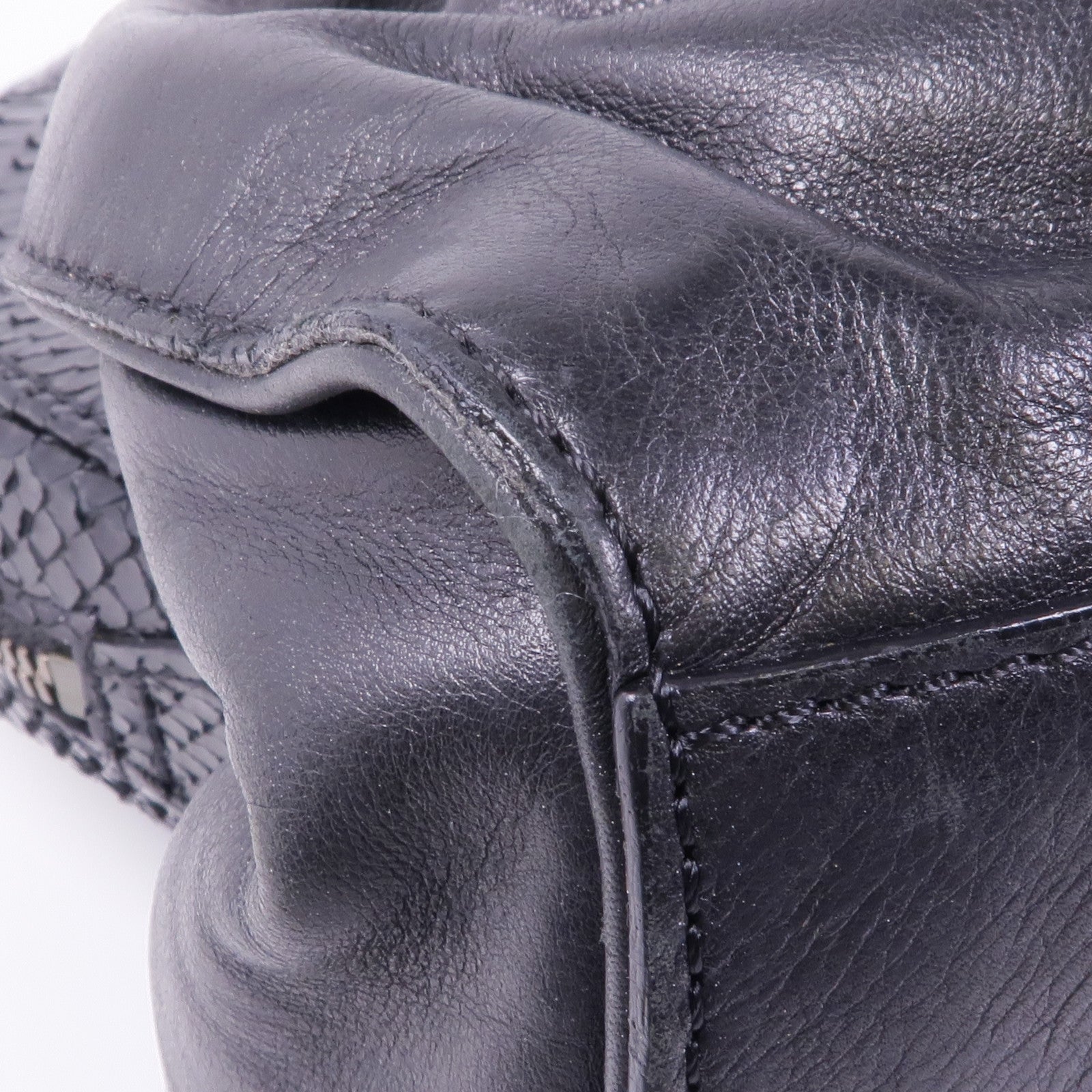 Valentino 牛皮皮革/蛇皮皮革Hand Bag手挽袋