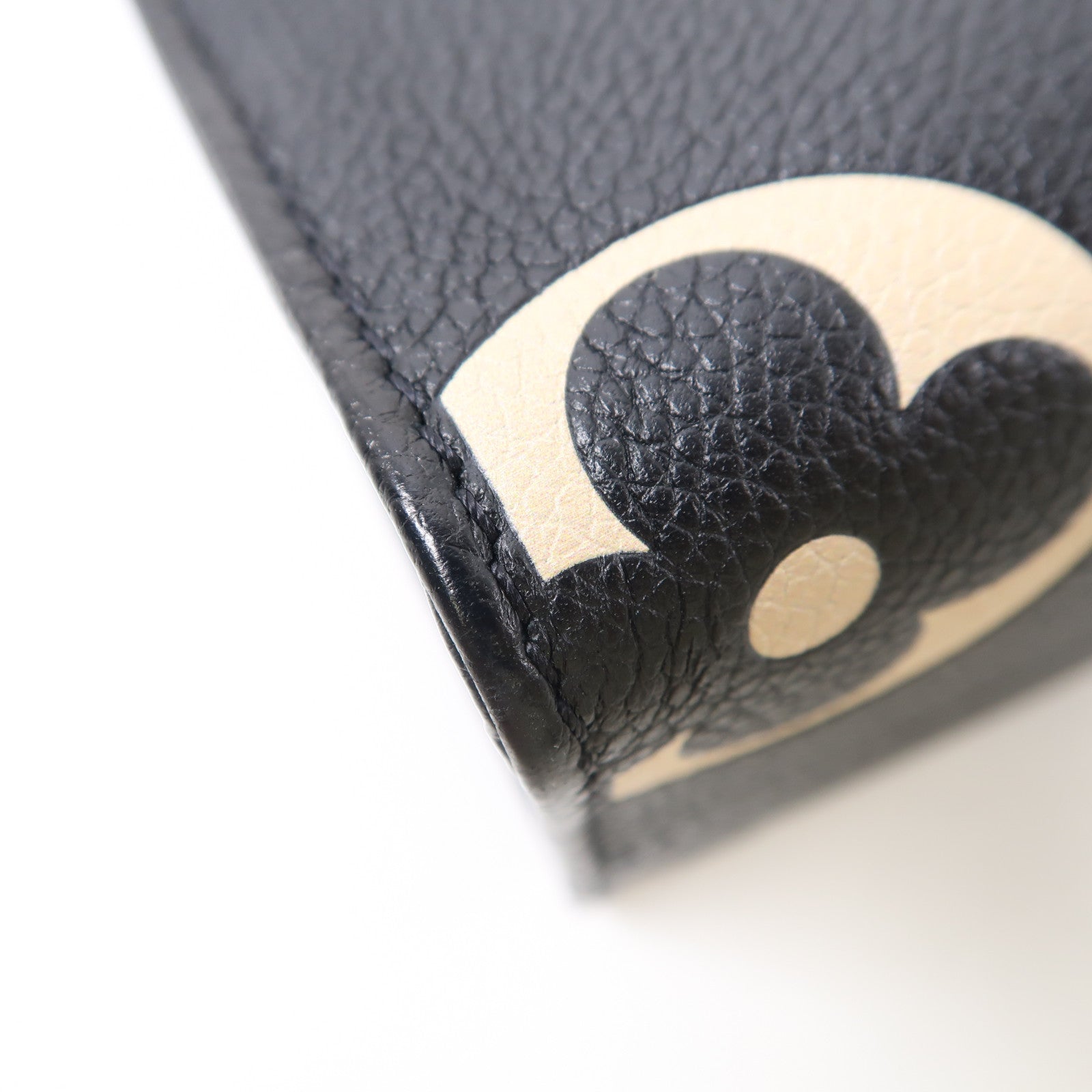 LOUIS VUITTON Monogram Empreinte On The Go PM金扣手挽肩背兩用袋黑色/米色