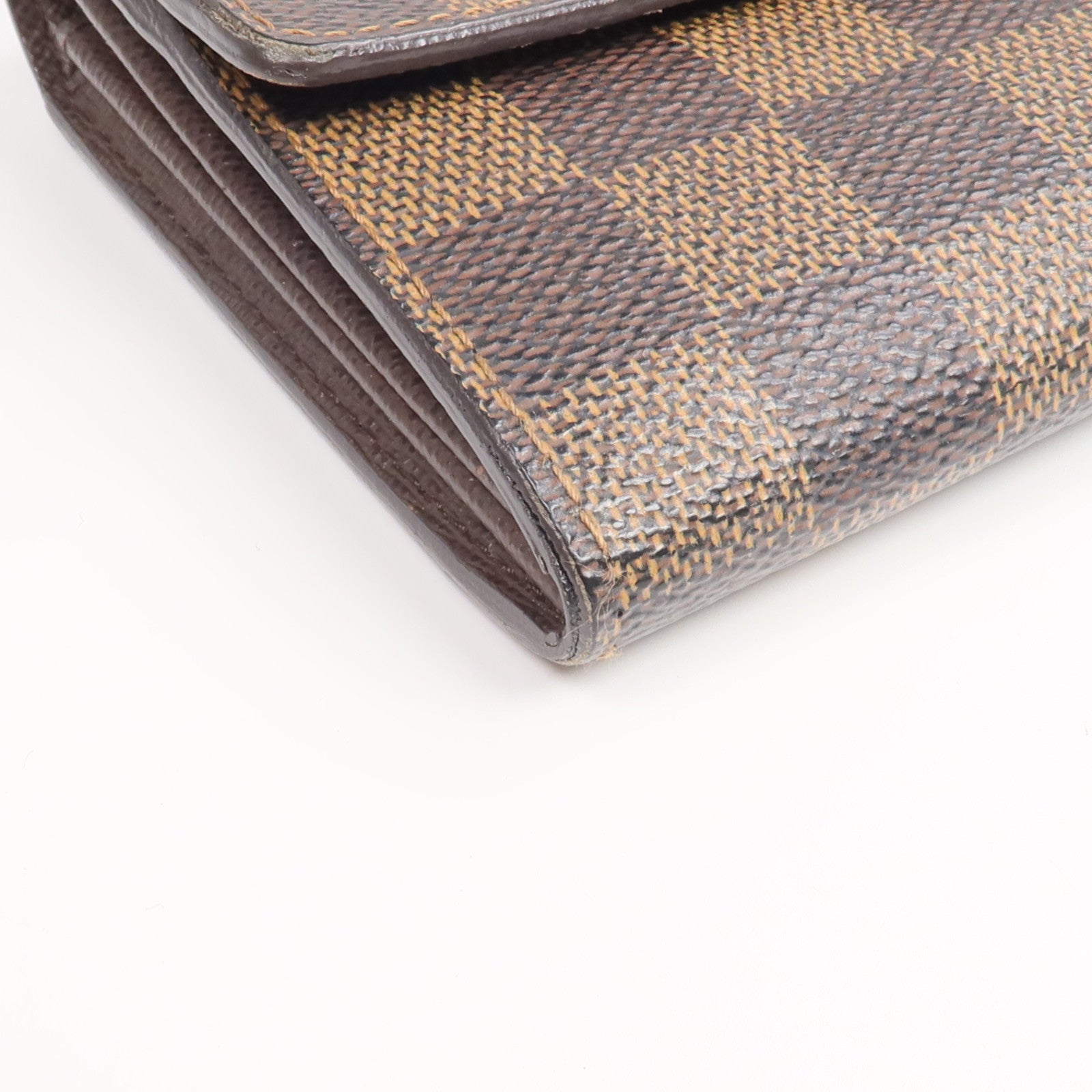 LOUIS VUITTON Damier Sarah Wallet金扣長錢包