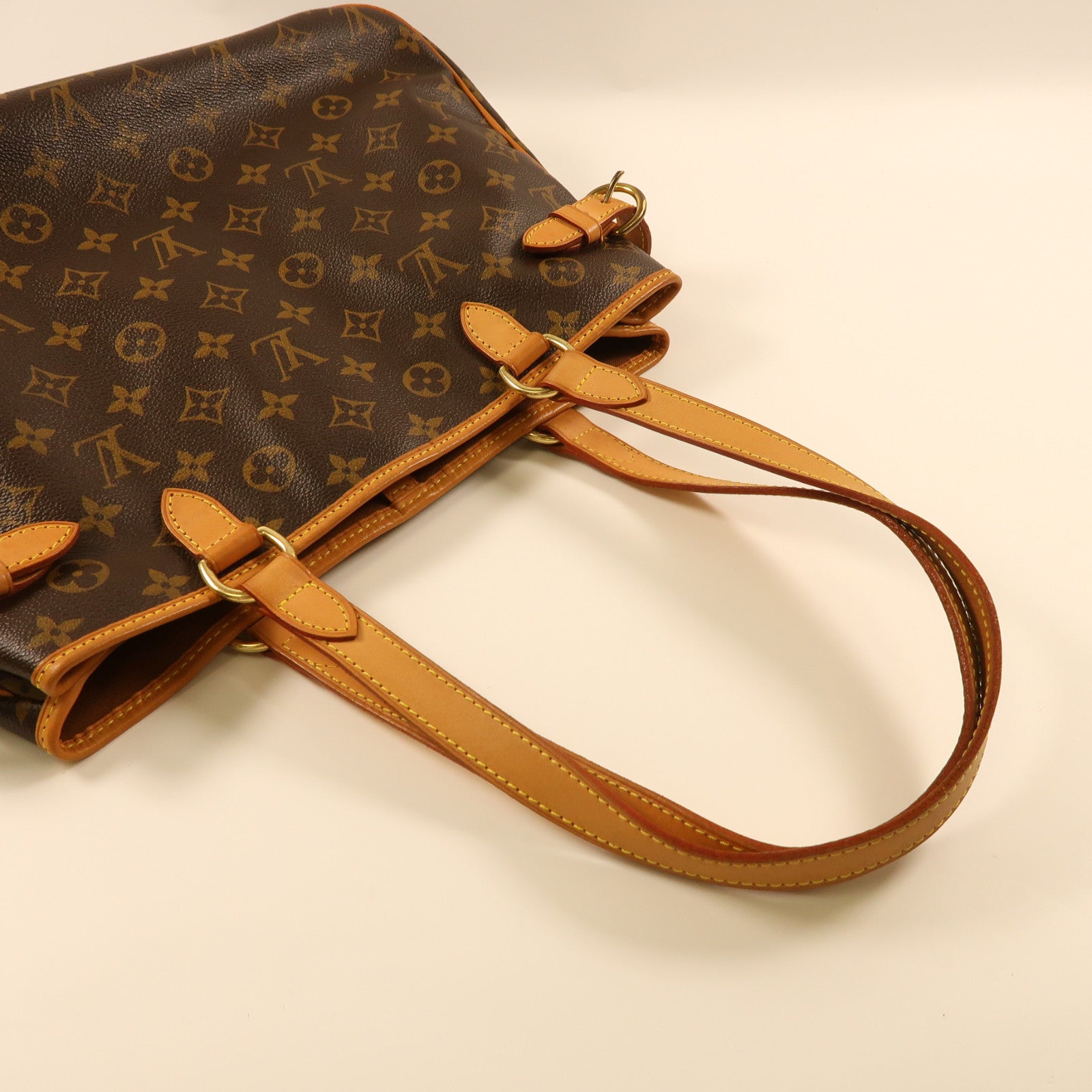 LOUIS VUITTON Monogram Batignolles Horizontal金扣肩背袋啡色