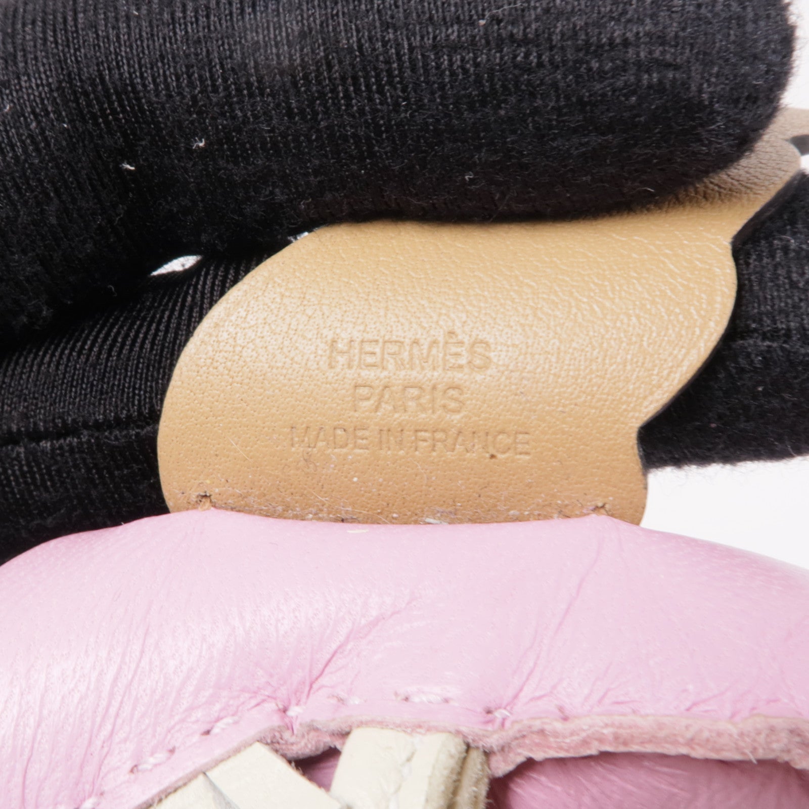 HERMES Milo皮革/Swift皮革Rodeo Pegase PM掛飾Mauve Sylvestre