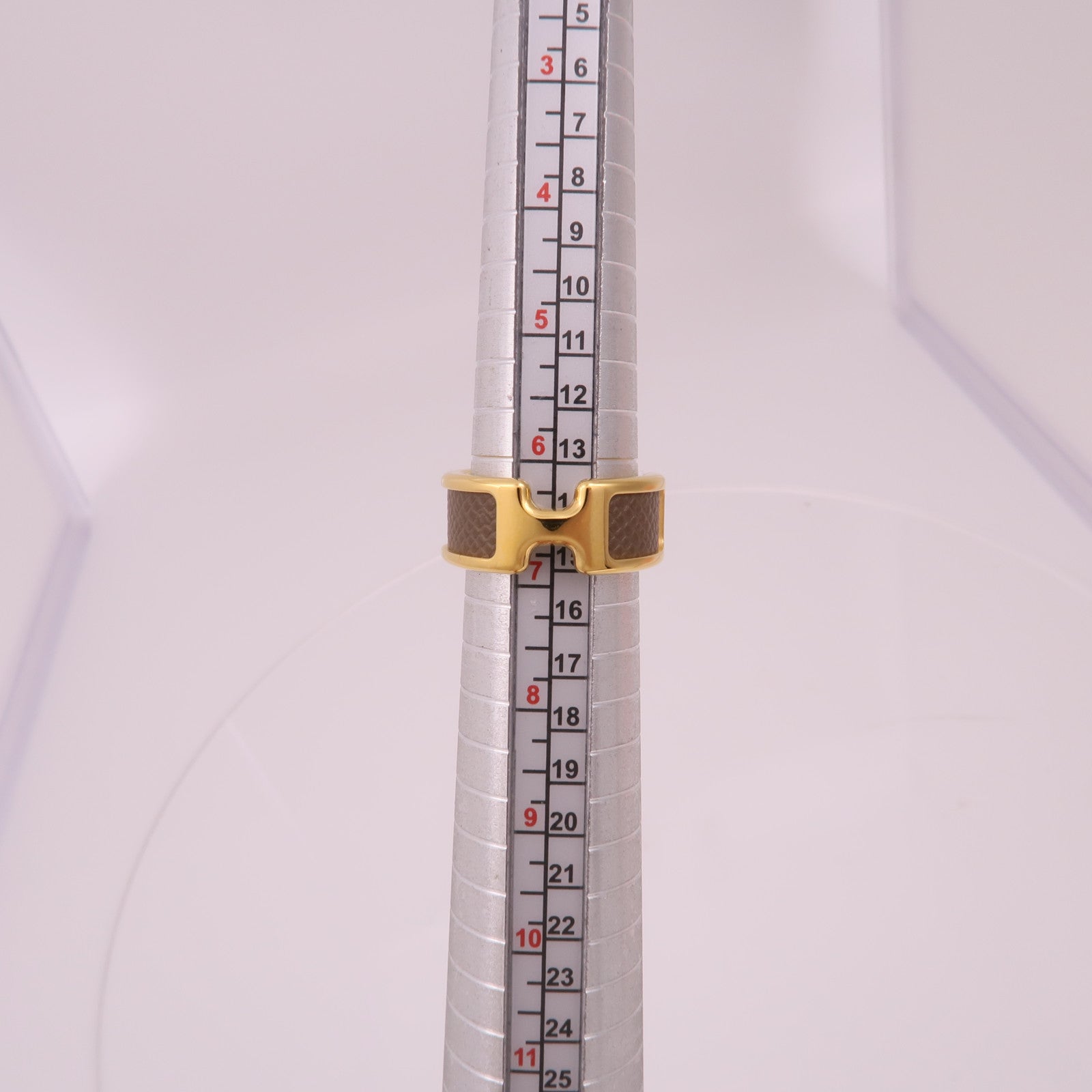 HERMES 金屬Olympe Ring戒指US#6.5 M
