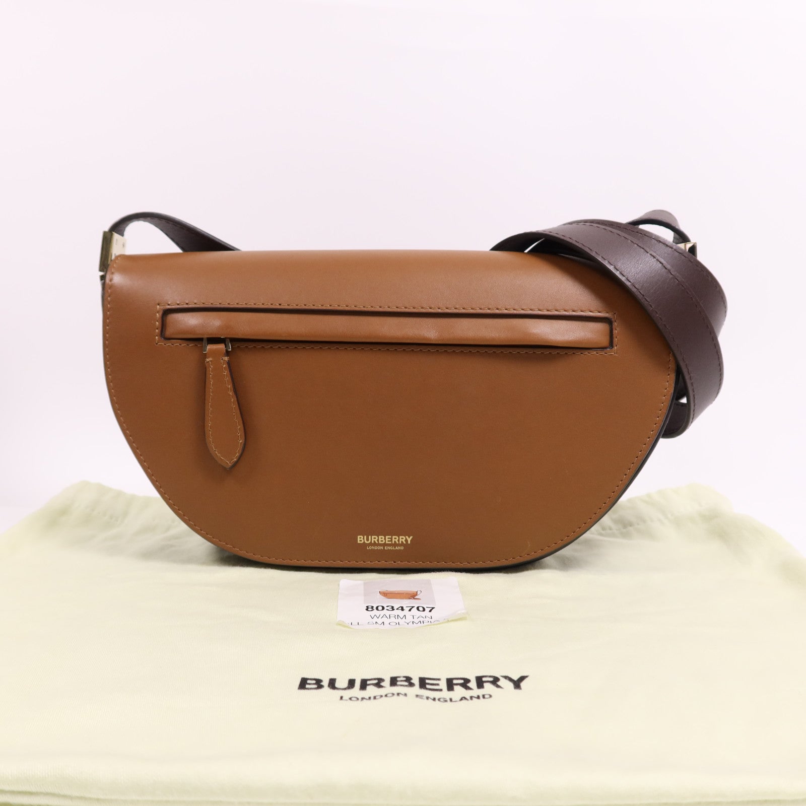 BURBERRY 牛皮皮革Olympia Small Bag金扣肩背袋