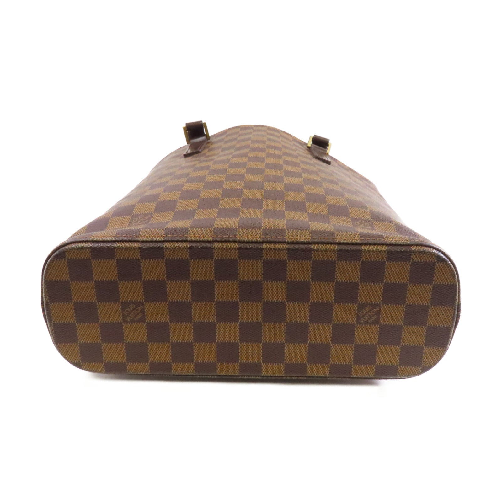 LOUIS VUITTON Damier Vavin GM金扣手挽袋棕色