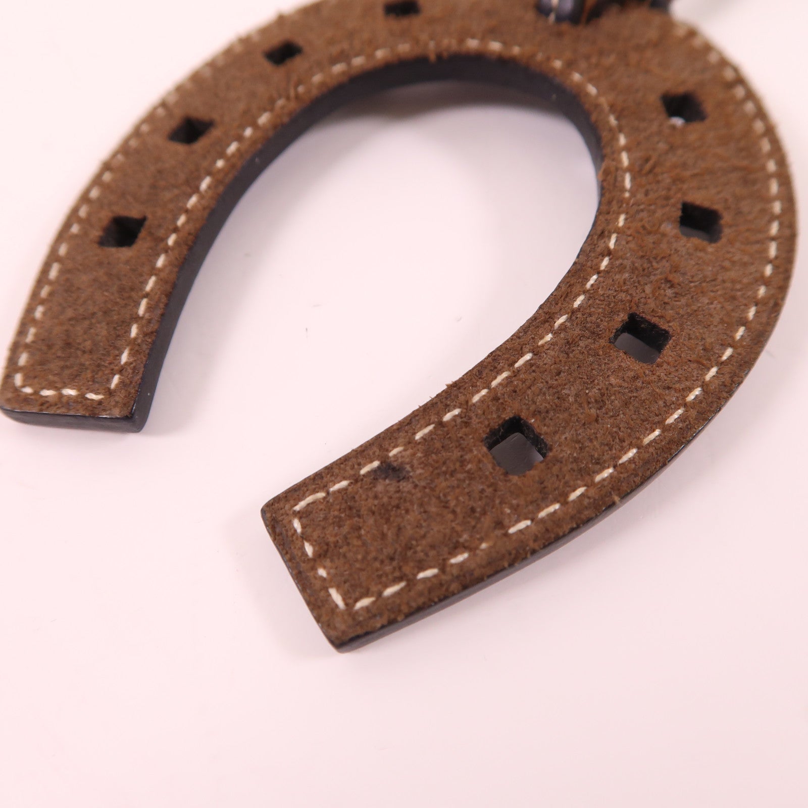 HERMES Swift皮革Paddock Horseshoe Charm掛飾