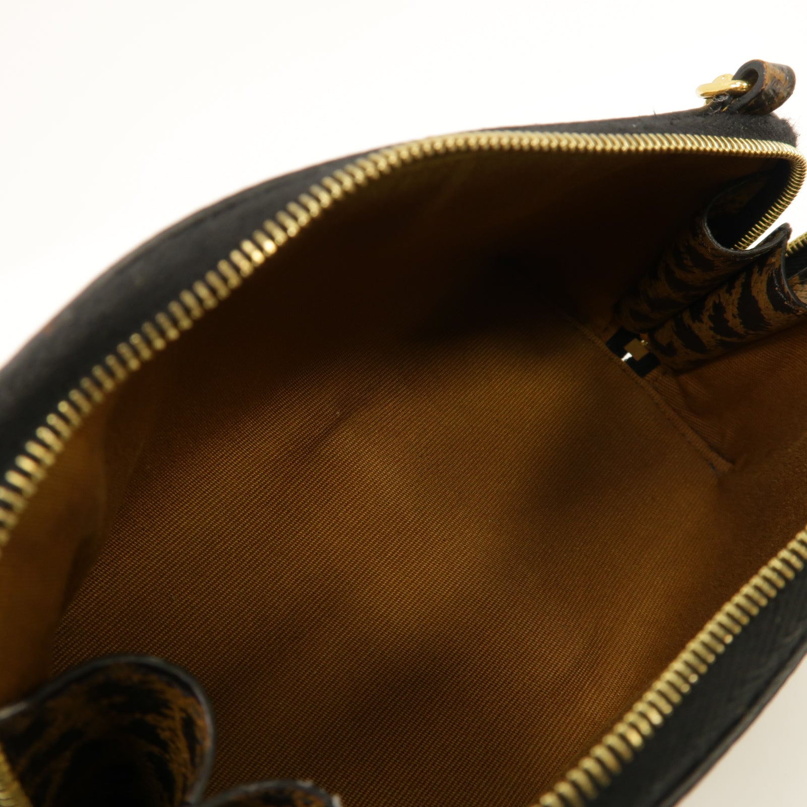 CELINE 塗層帆布Triomphe Chain Bag金扣鏈帶肩背袋啡色