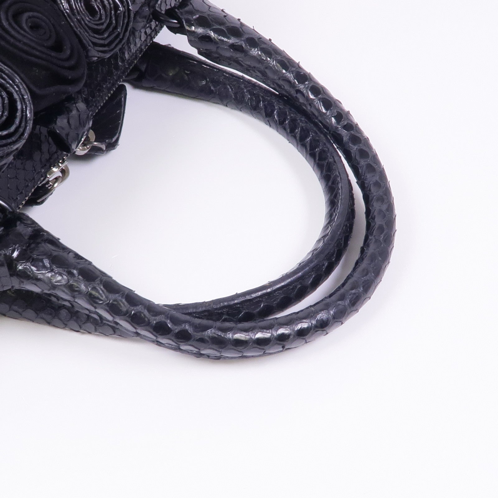 Valentino 牛皮皮革/蛇皮皮革Hand Bag手挽袋