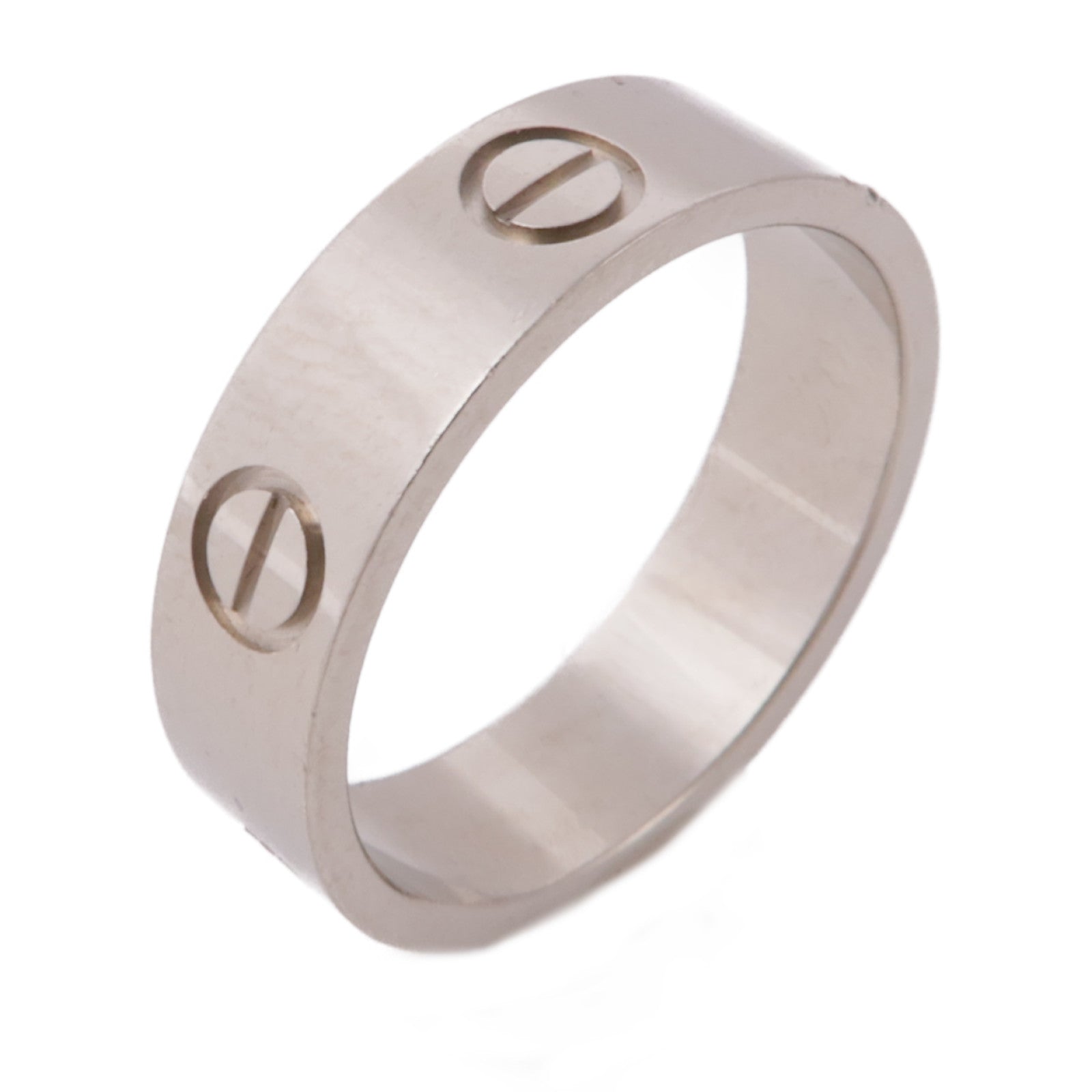 CARTIER 【激減優惠】18K白金Love Ring戒指Cartier#56/US#7.25