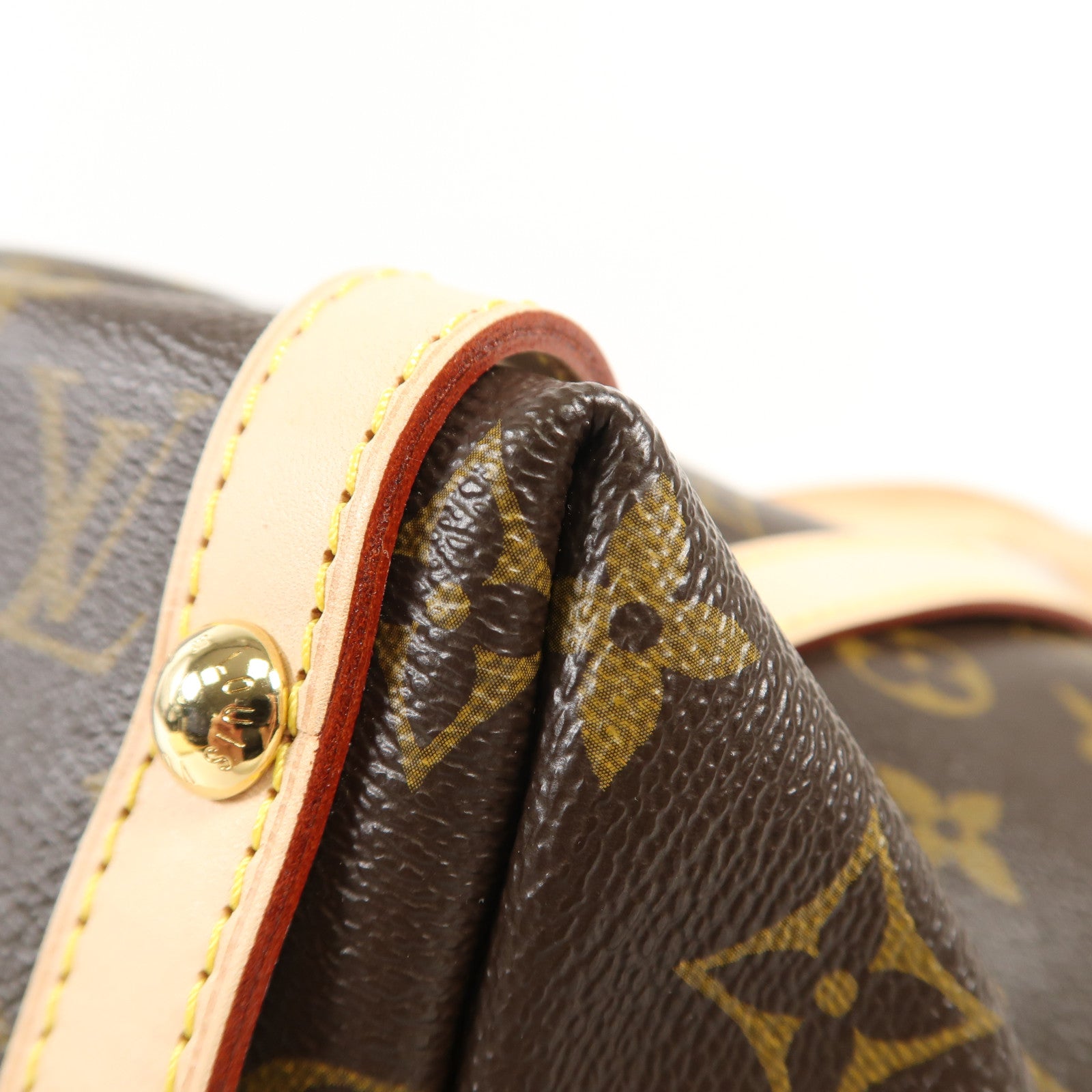 LOUIS VUITTON Monogram Tuileries金扣肩背袋棕色