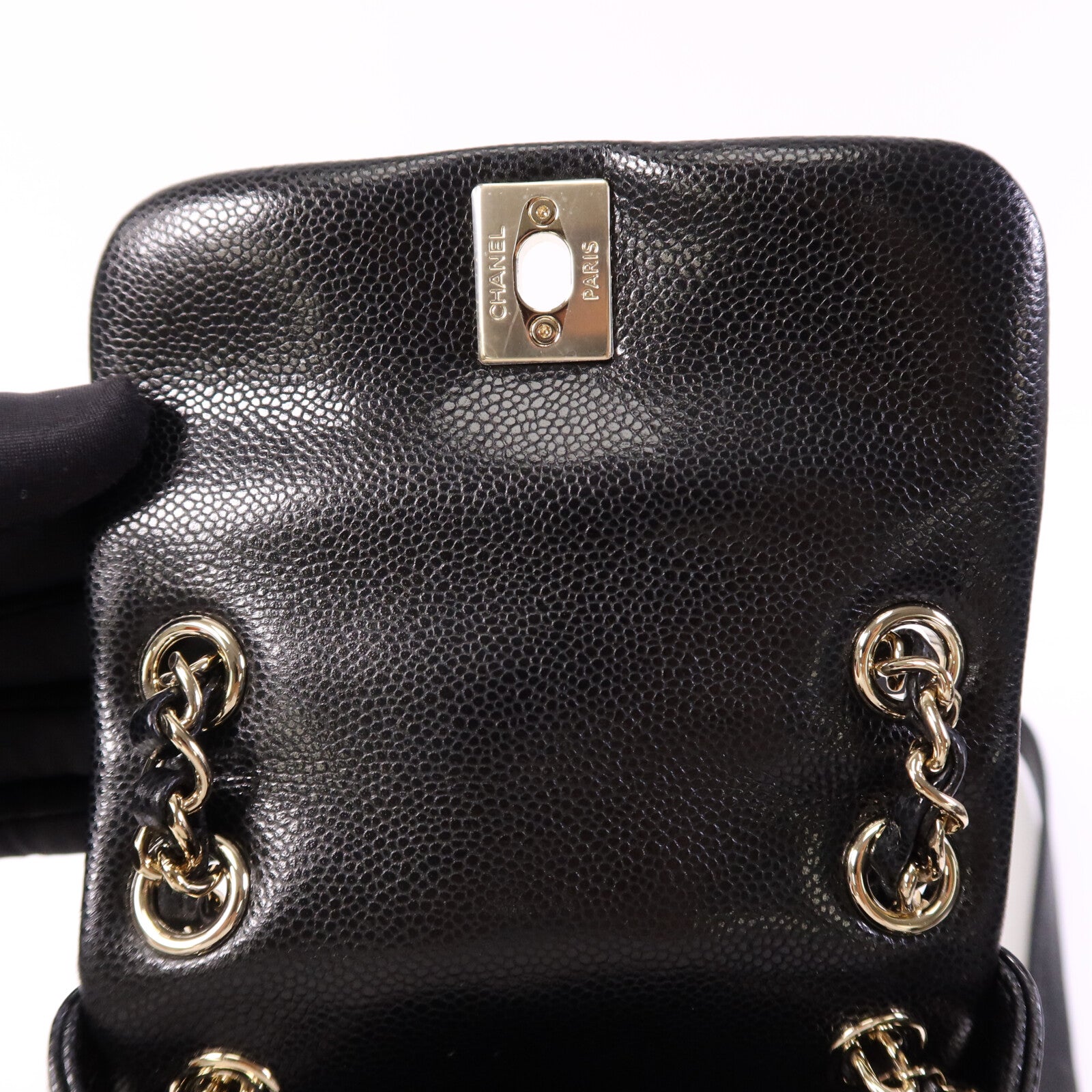 CHANEL 牛皮皮革Duma Backpack金扣背包