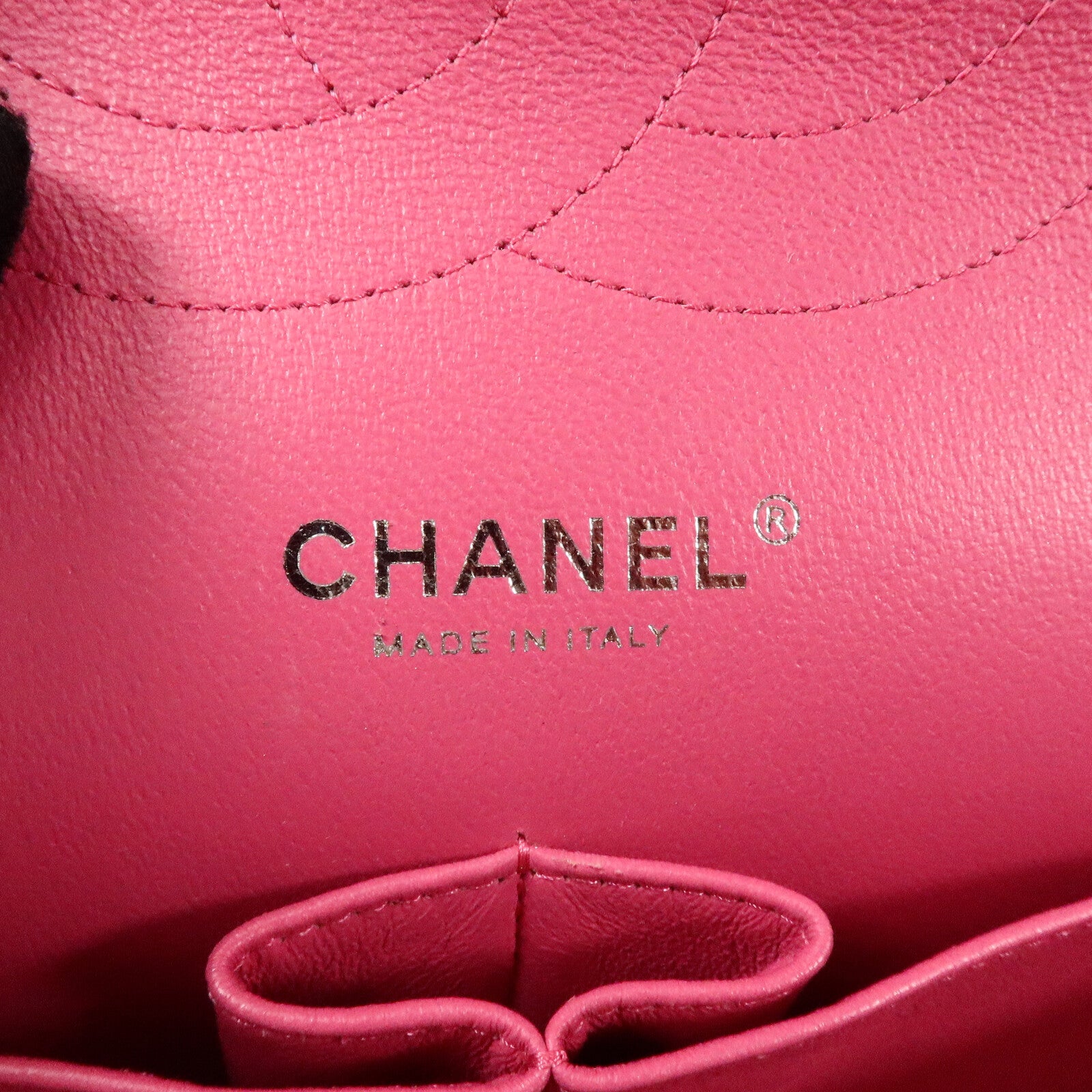 CHANEL 羊皮皮革Large Classic鏈帶手挽肩背兩用袋