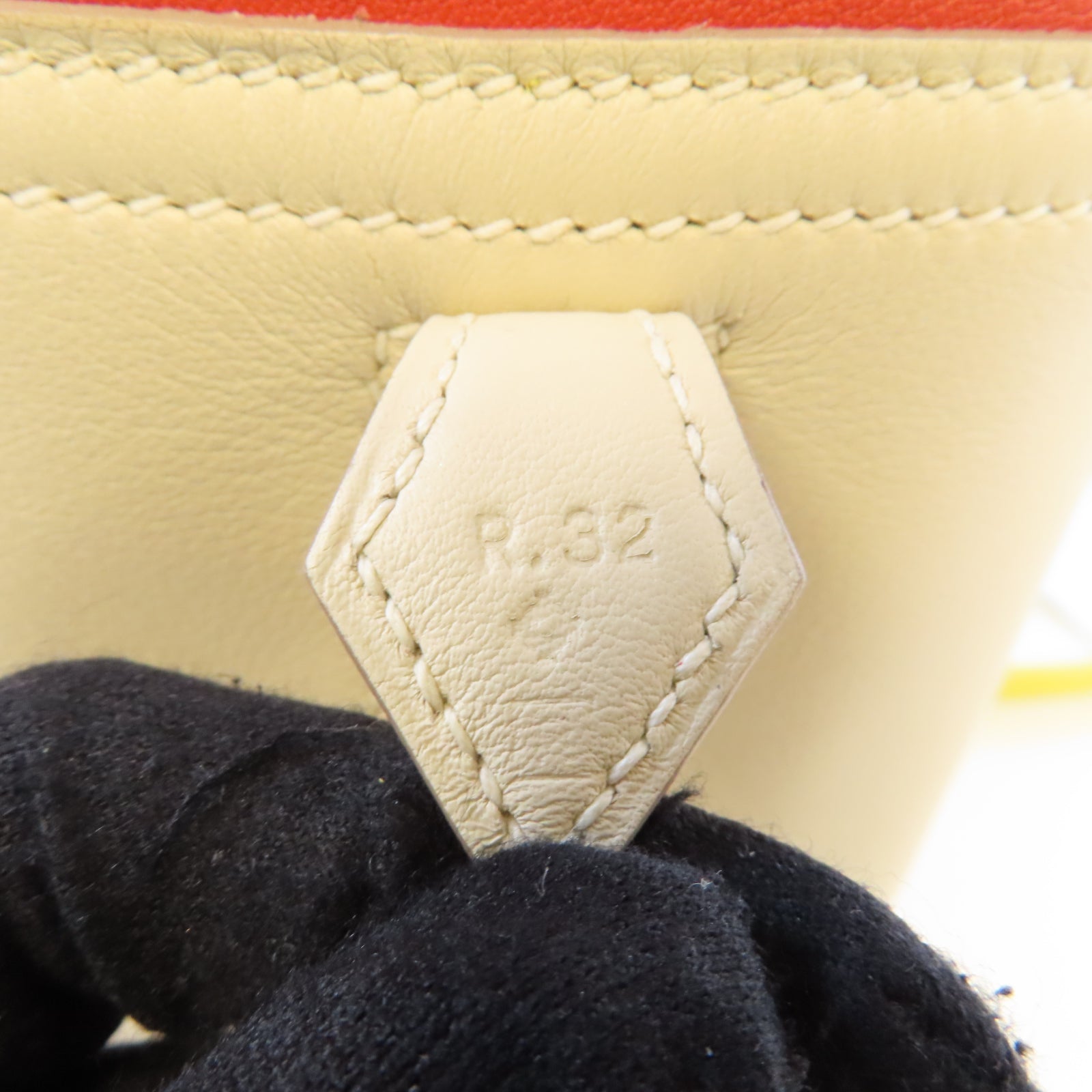 HERMES Swift皮革Arlequin Plume 32銀扣手挽袋彩色