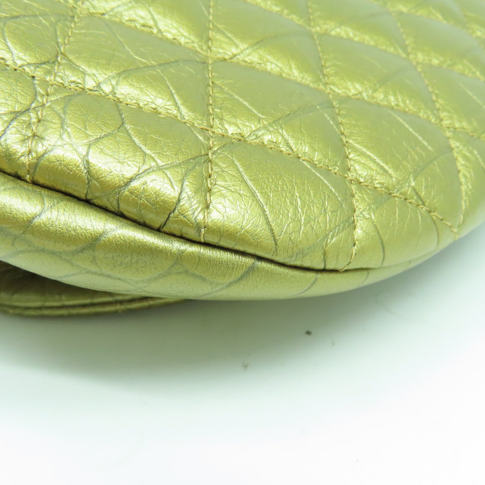 CHANEL 【激減優惠】菱格牛皮皮革Waist Bag金扣腰包金色
