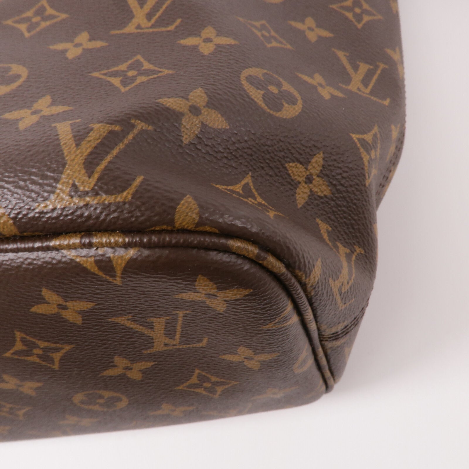 LOUIS VUITTON 牛皮皮革Monogram Neverfull Inside Out MM手挽袋