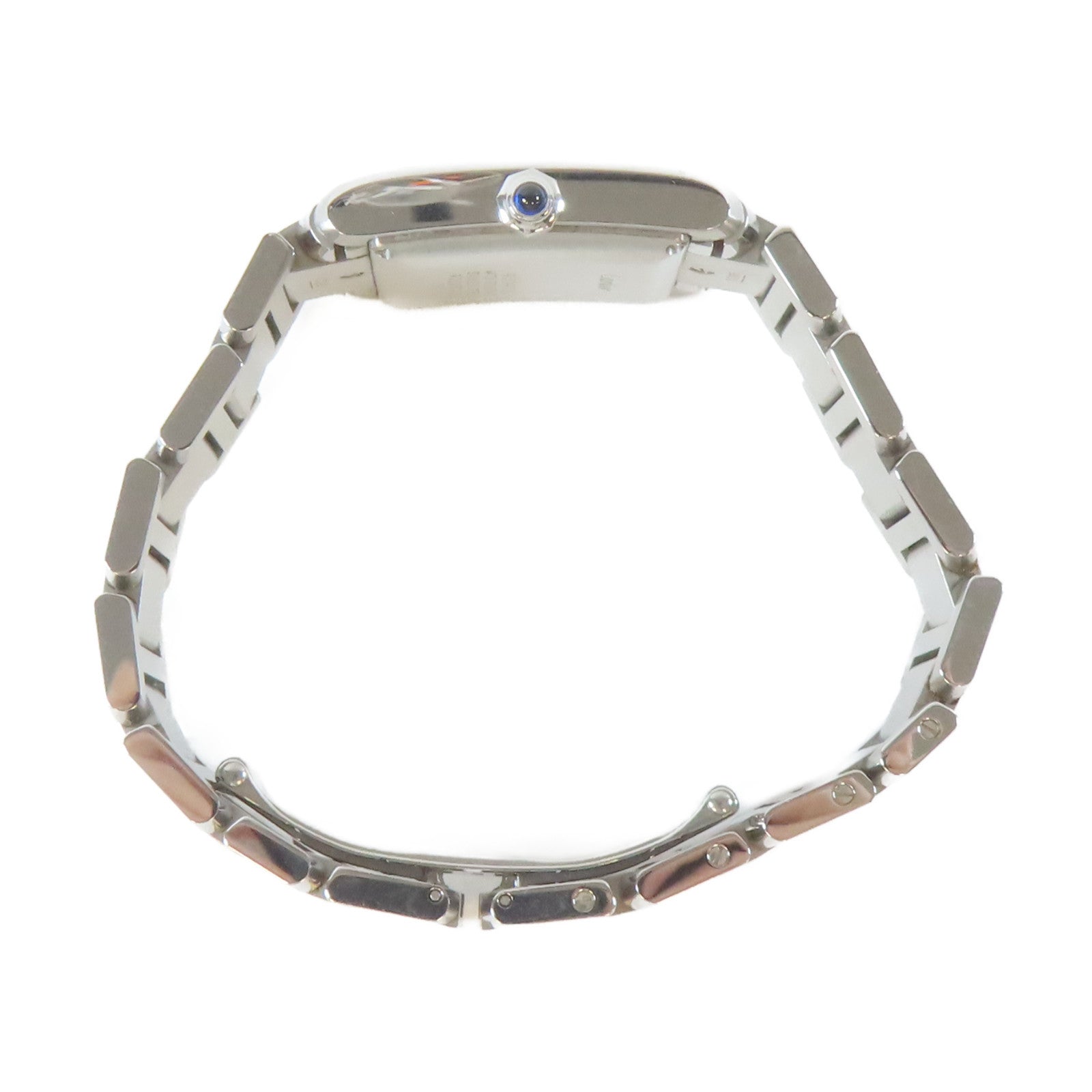 CARTIER Tank Francaise不鏽鋼手錶自動機芯白色#16.5cm