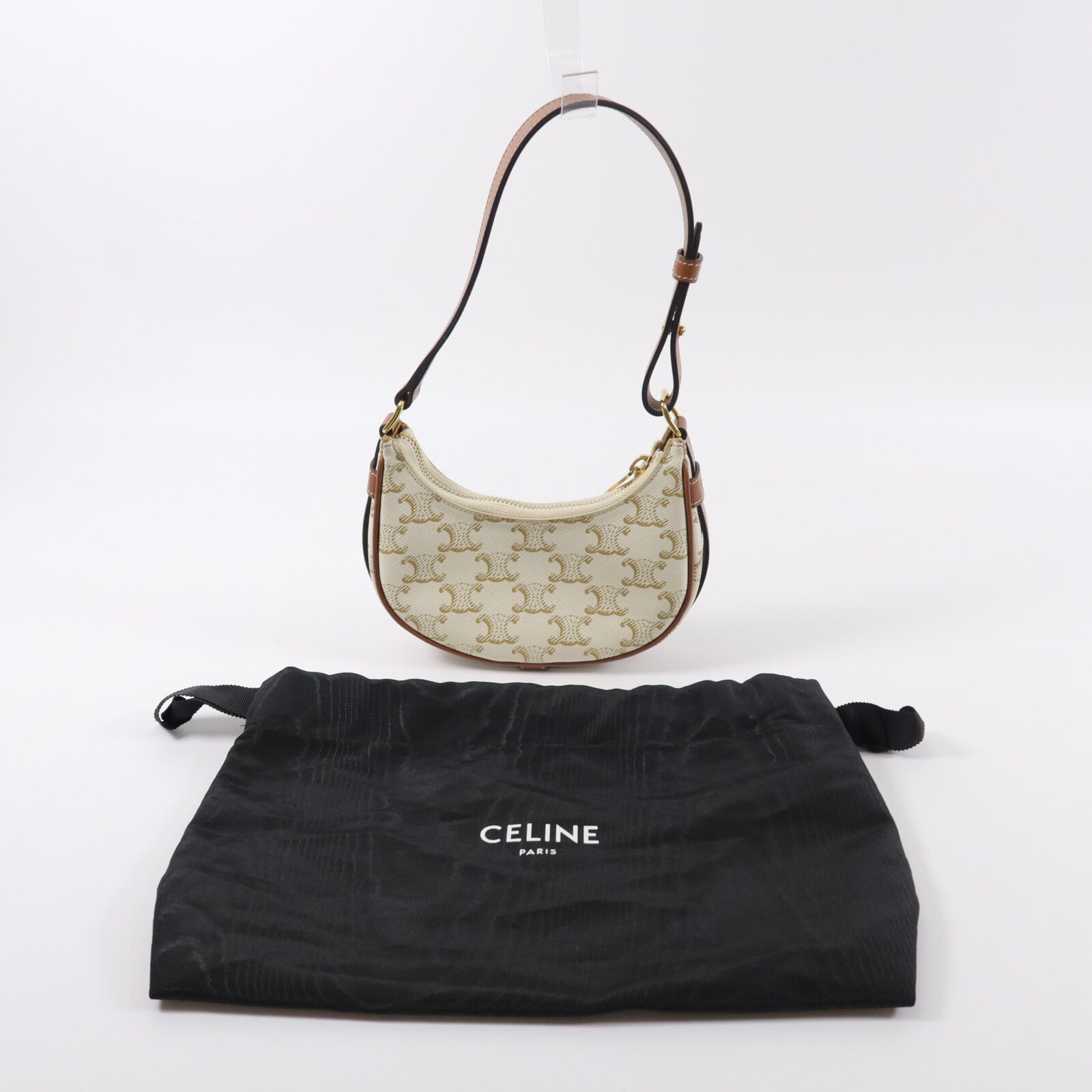 CELINE 塗層帆布Mini Ava Bag肩背袋