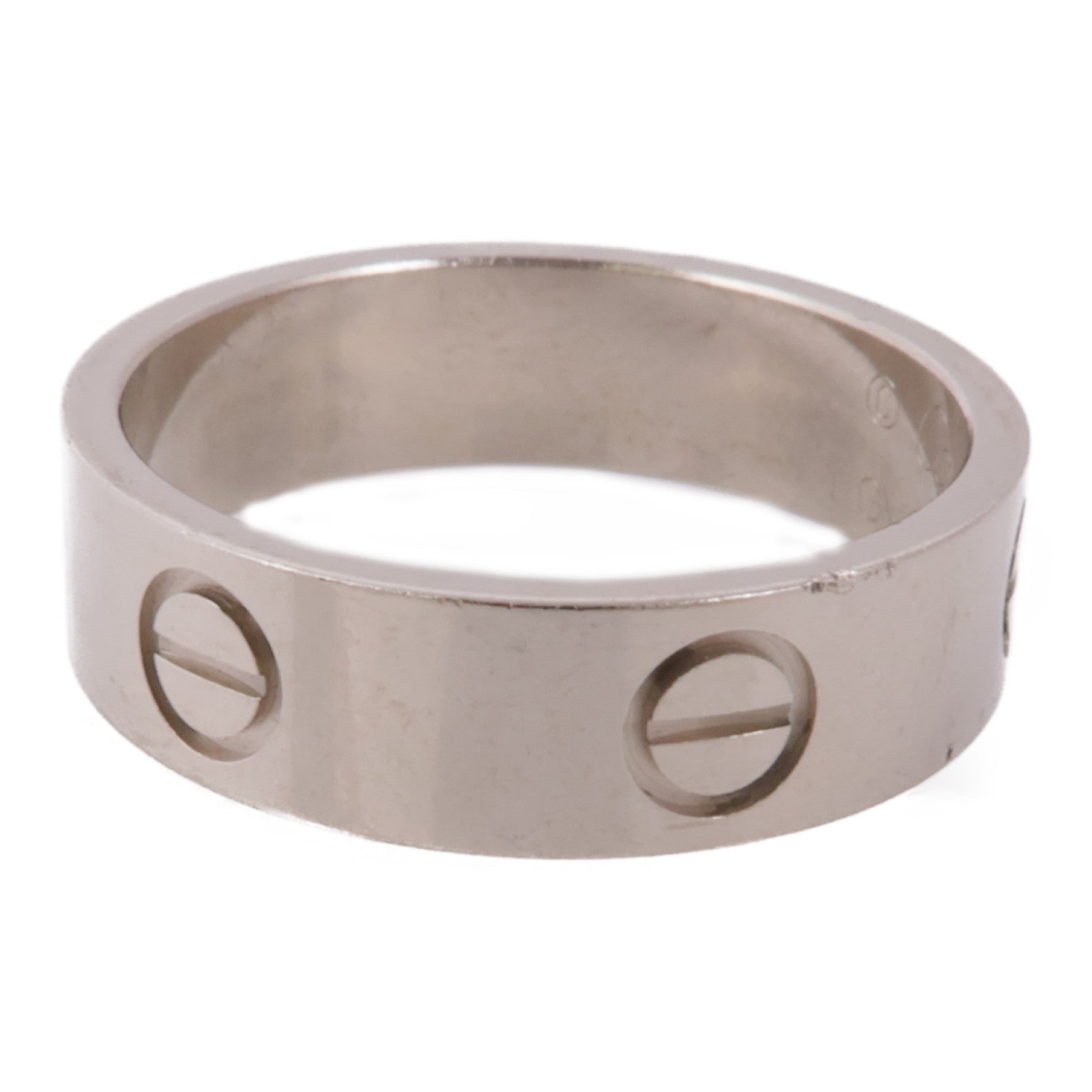 CARTIER Love Ring 18K White Gold Cartier#56 US#7.25