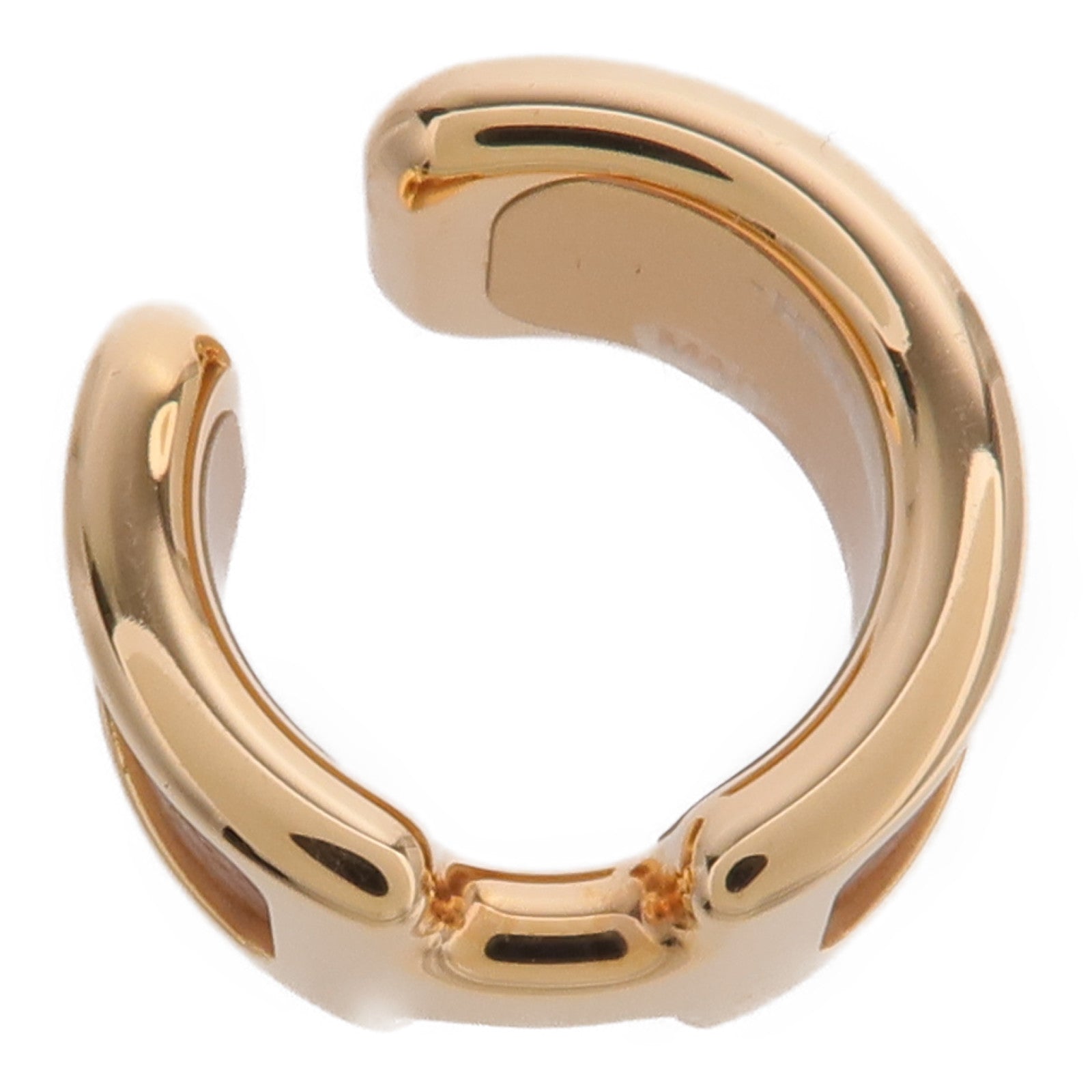 HERMES Metal/Madame皮革Olympe Ear Cuff耳環Gold