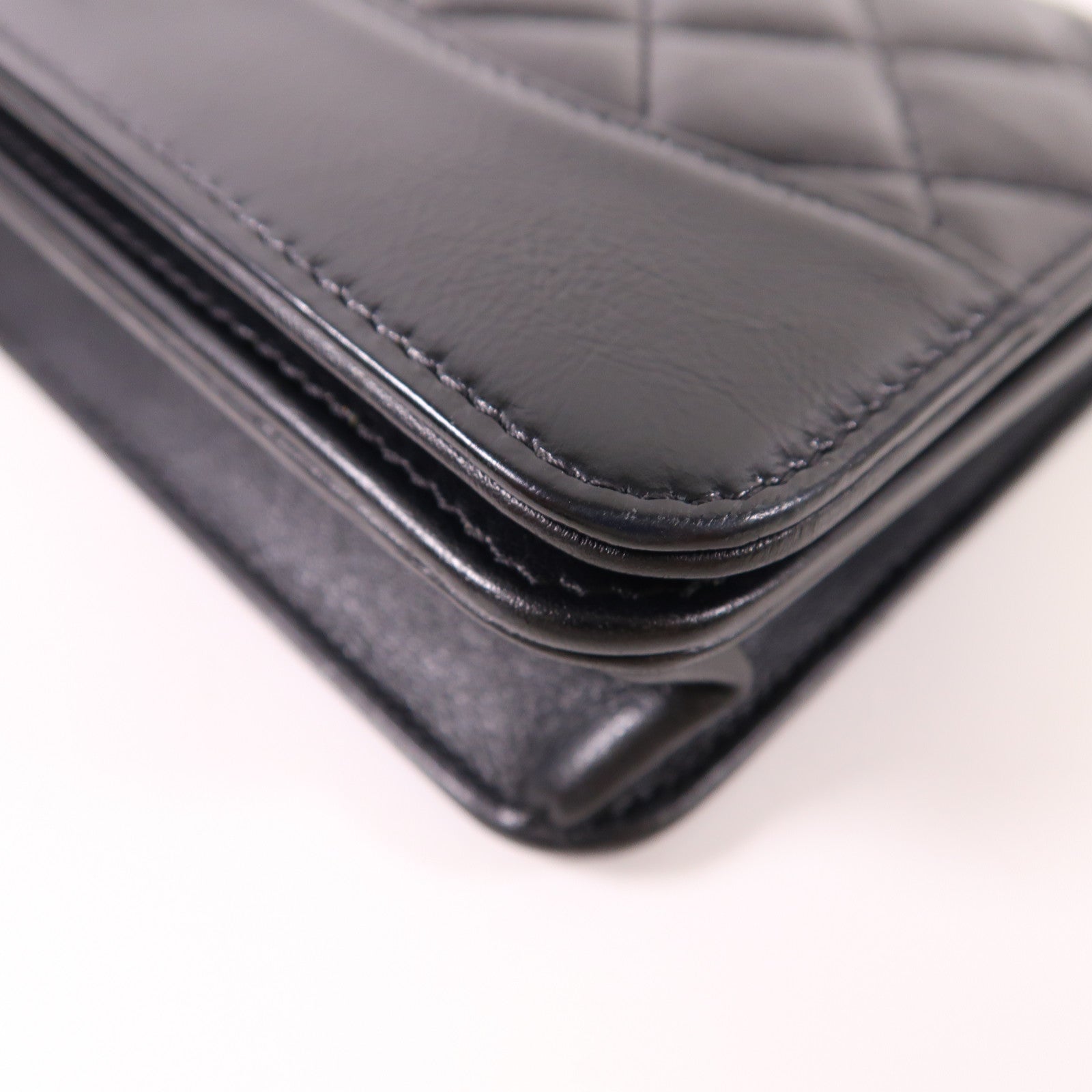 CHANEL 牛皮皮革Gabrielle WOC鏈帶肩背袋