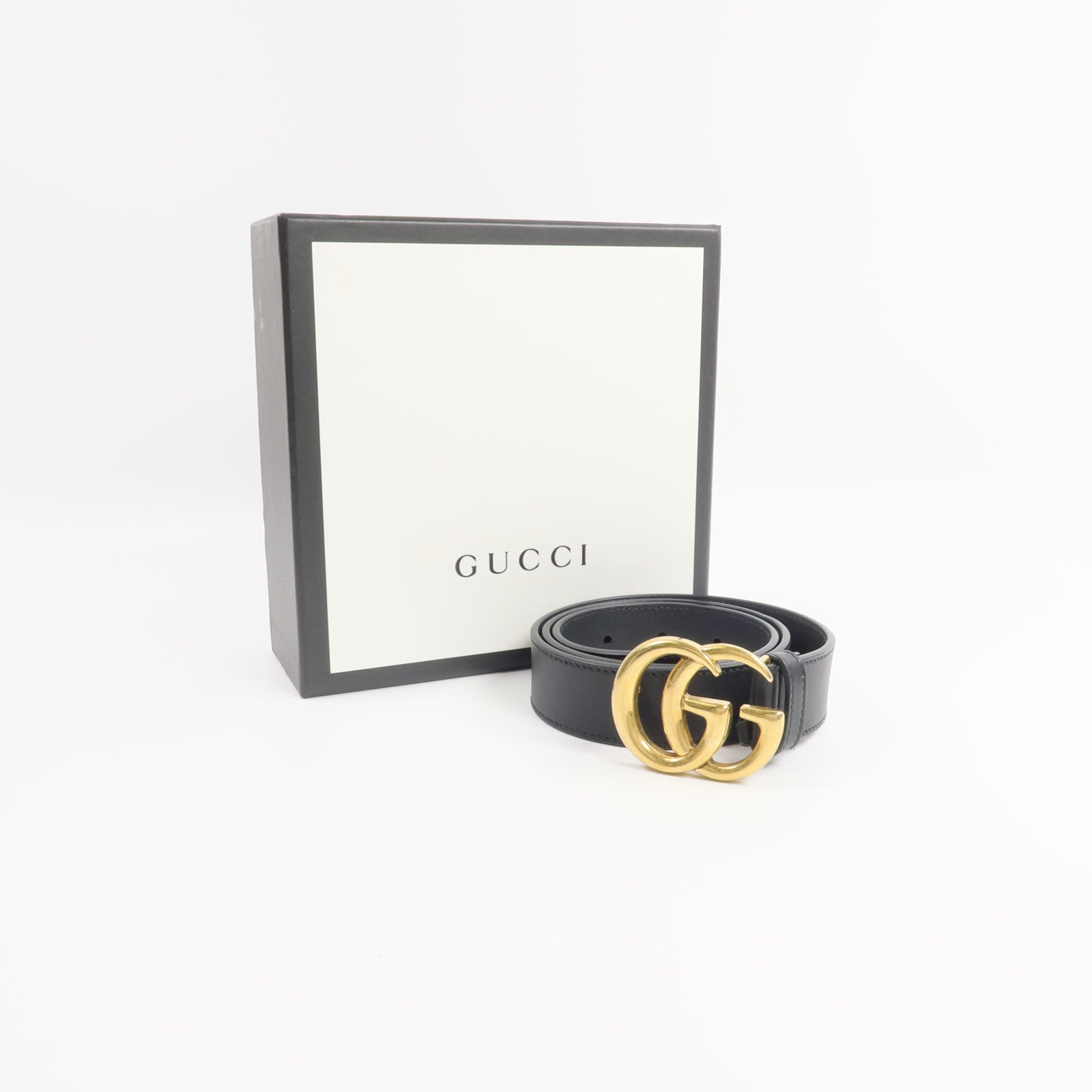 GUCCI 牛皮皮革GG Marmont Belt 80cm皮帶