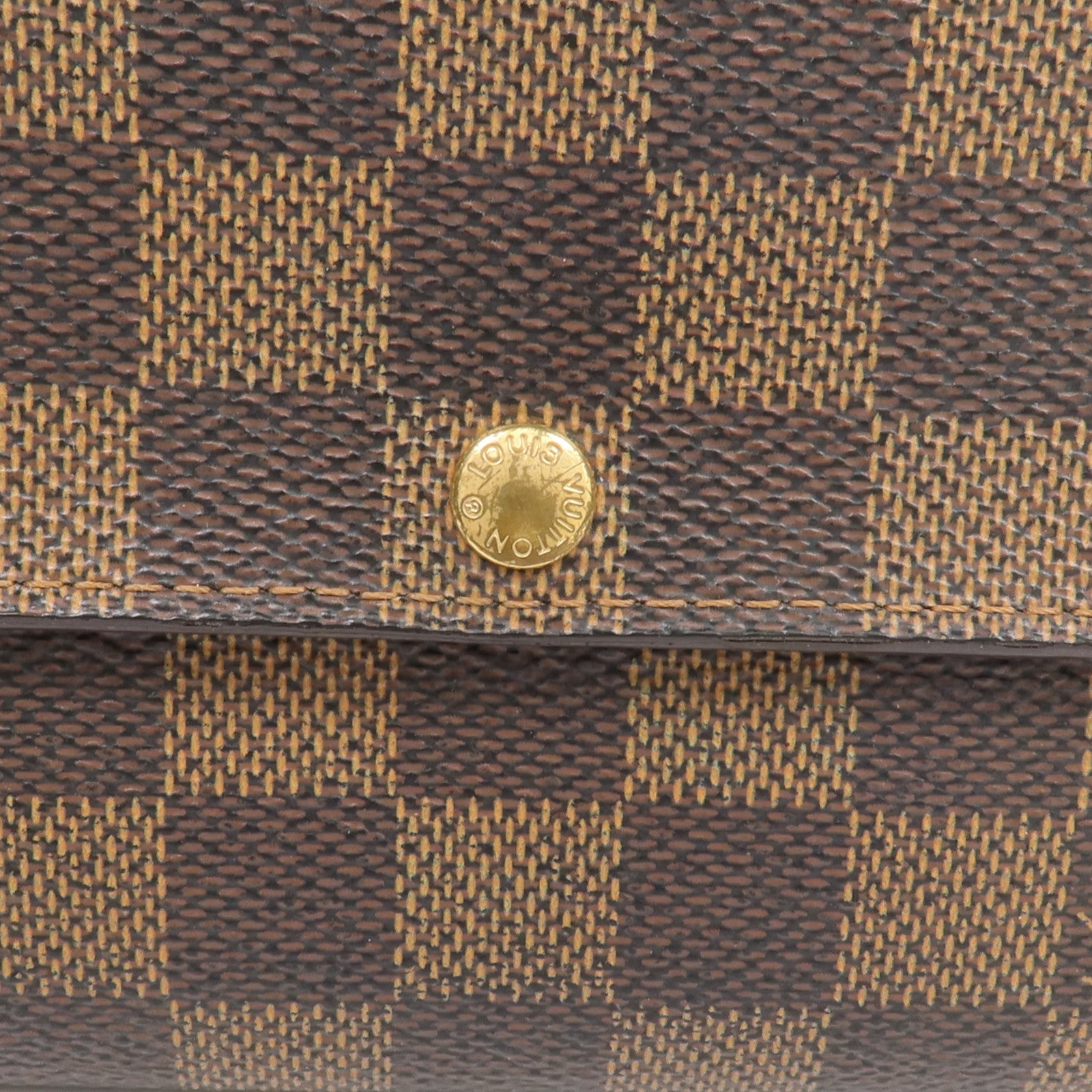 LOUIS VUITTON Damier Sarah Wallet金扣長錢包